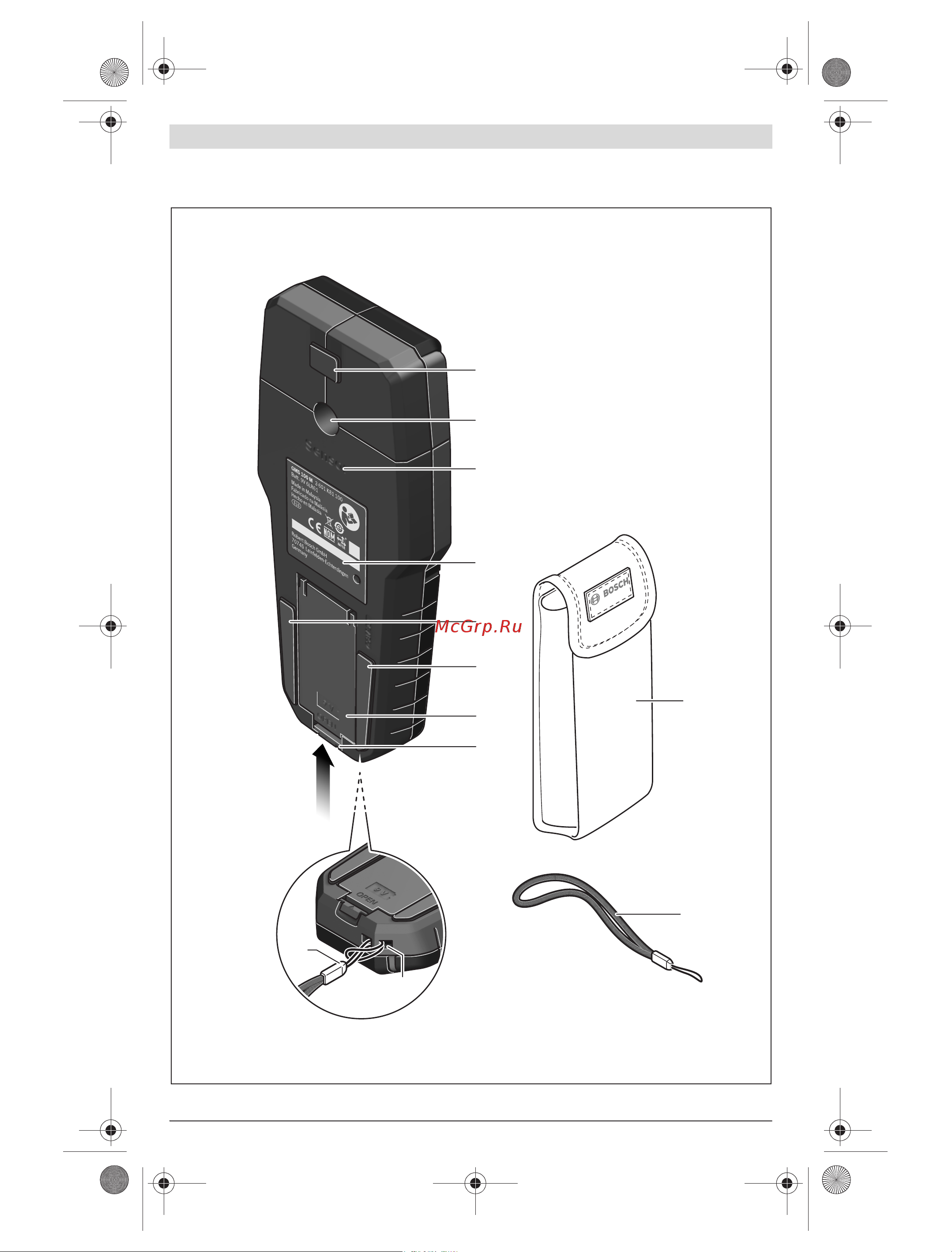 Bosch GMS 100 M (0601081100) Инструкция по эксплуатации онлайн [4/130] 669449