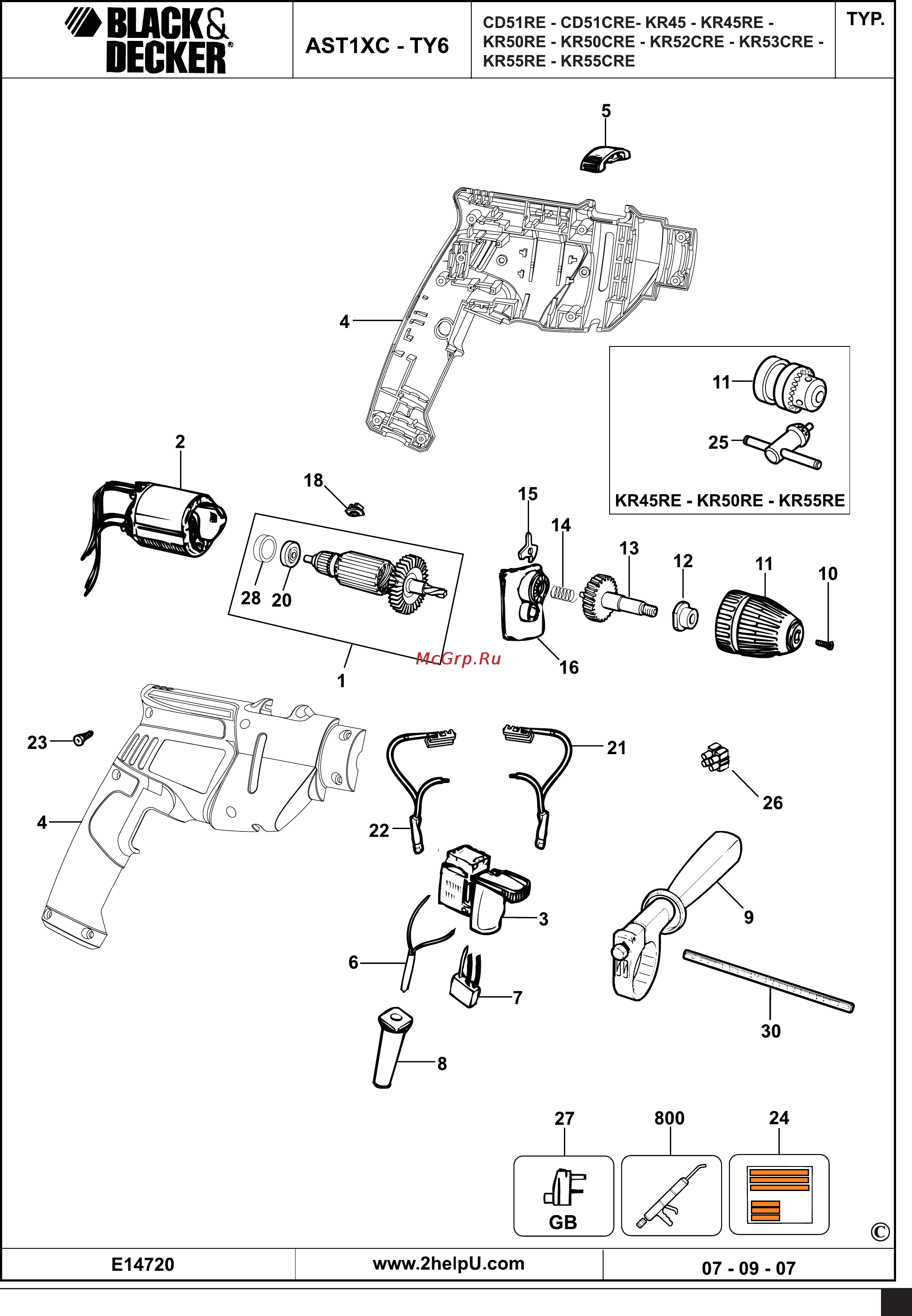 Black & Decker CD 51 CRE Инструкция по эксплуатации онлайн [10/11] 119891