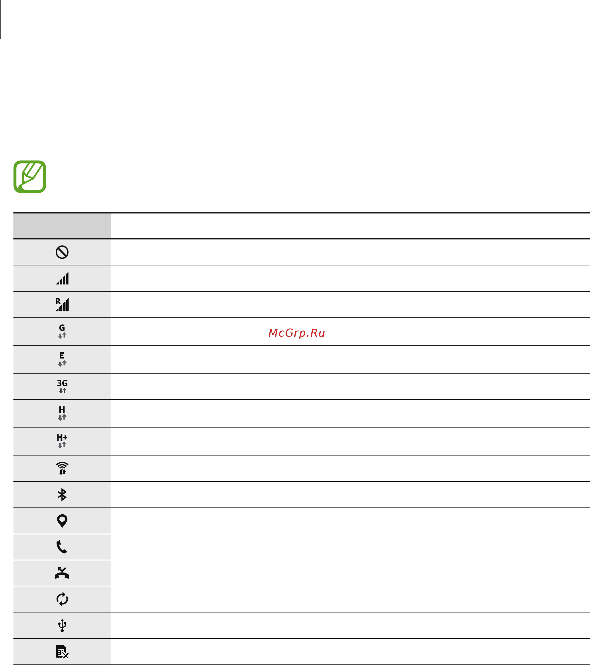 Samsung GALAXY Tab 3 lite SM-T116 [22/96] Значки состояния