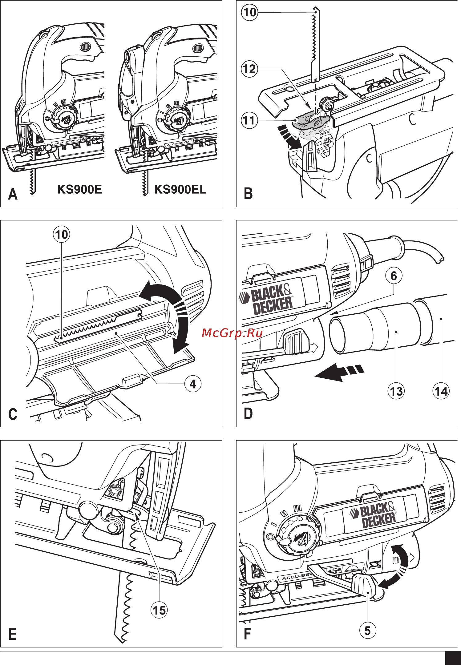 Black & Decker KS 900 EK Инструкция по эксплуатации онлайн [3/88] 119903