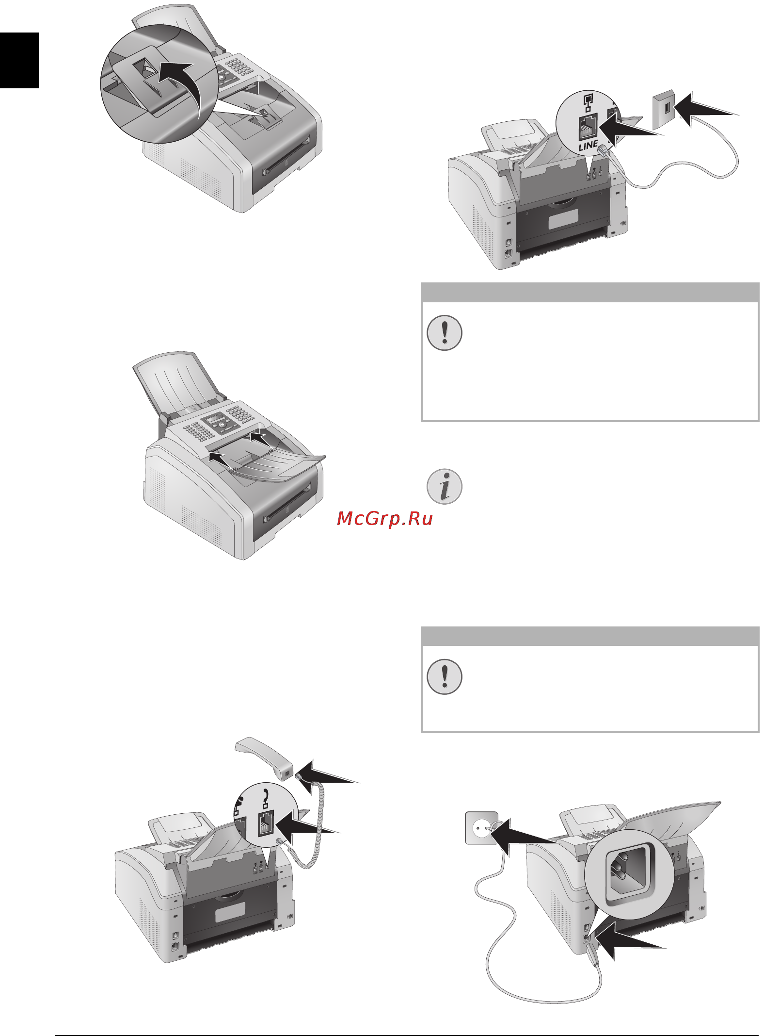 Philips Laserfax 5135 [14/68] Connection to private automatic branch exchange