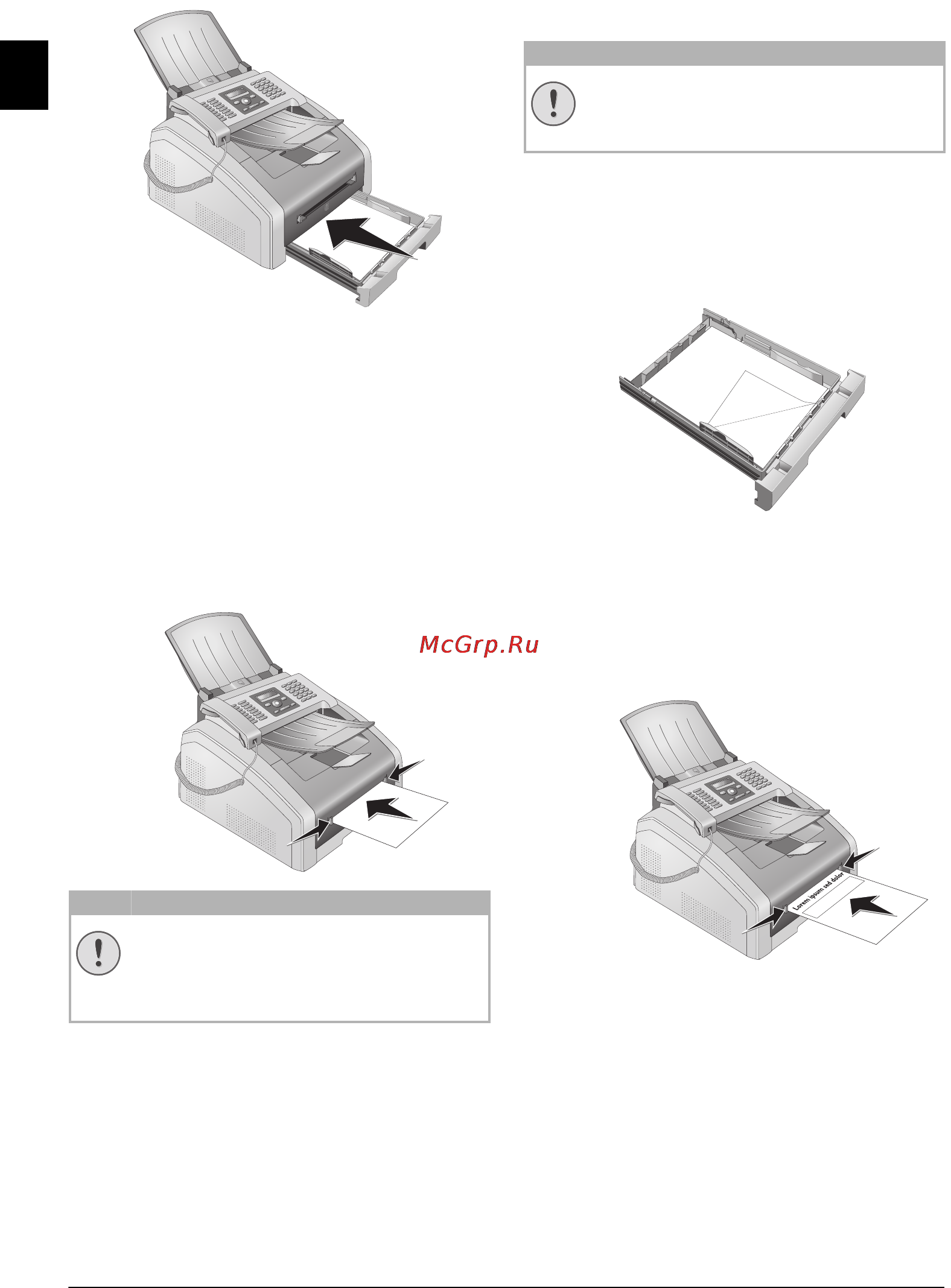 Philips Laserfax 5135 [24/68] Loading pre printed mate rial