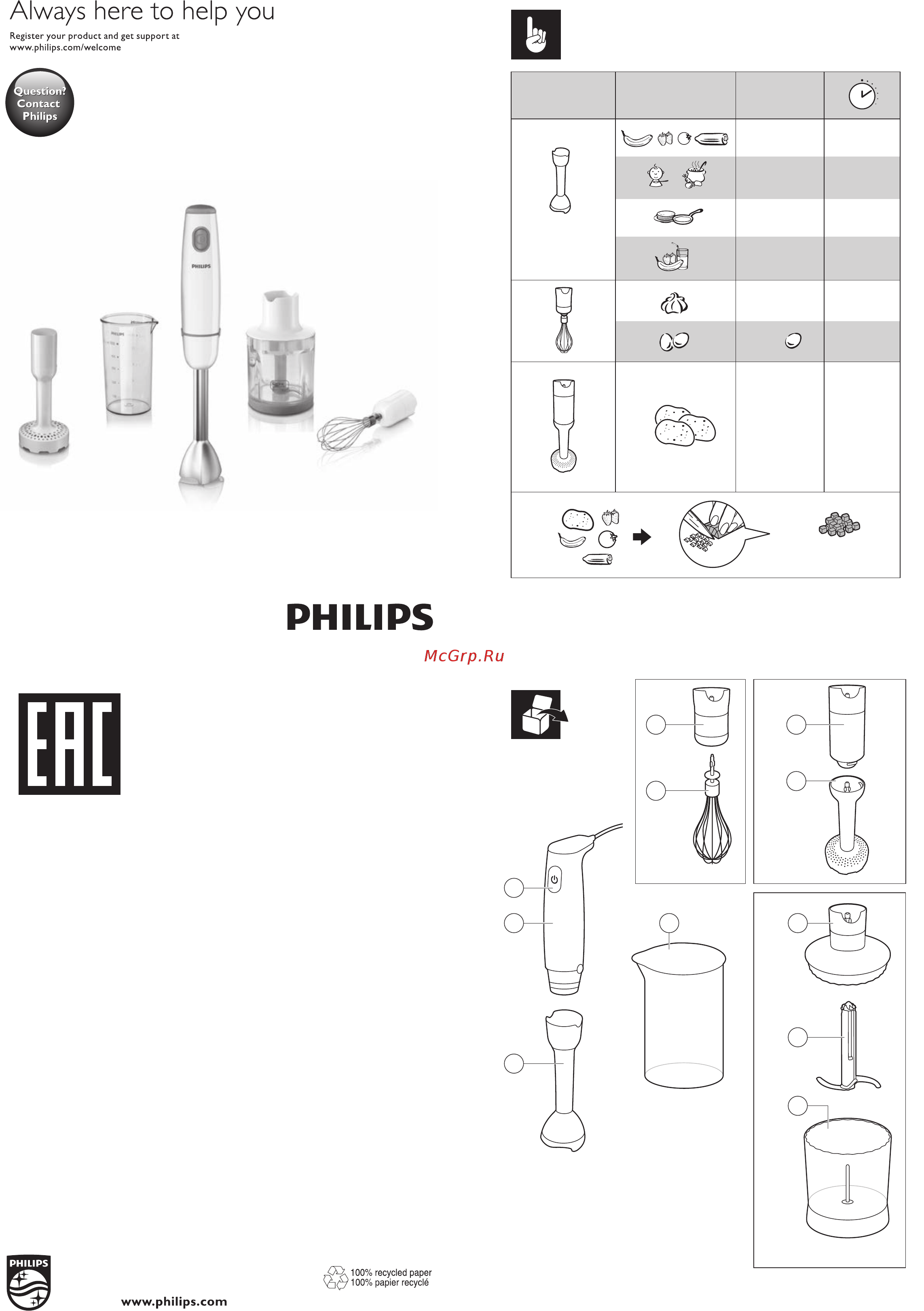 Philips DAILY COLLECTION HR1604/00 Инструкция по эксплуатации онлайн