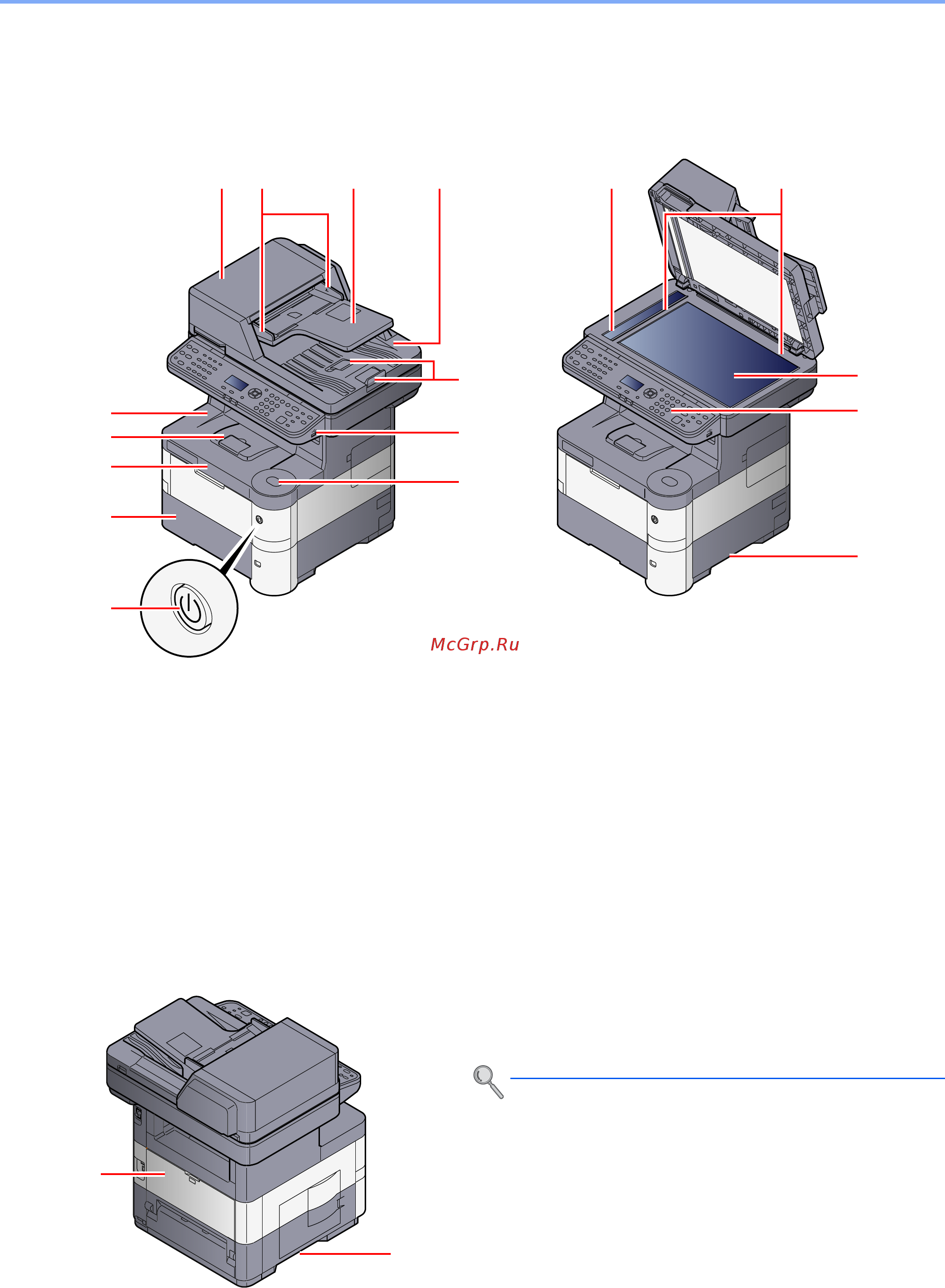 Kyocera ECOSYS M3540dn [45/418] Наименования компонентов