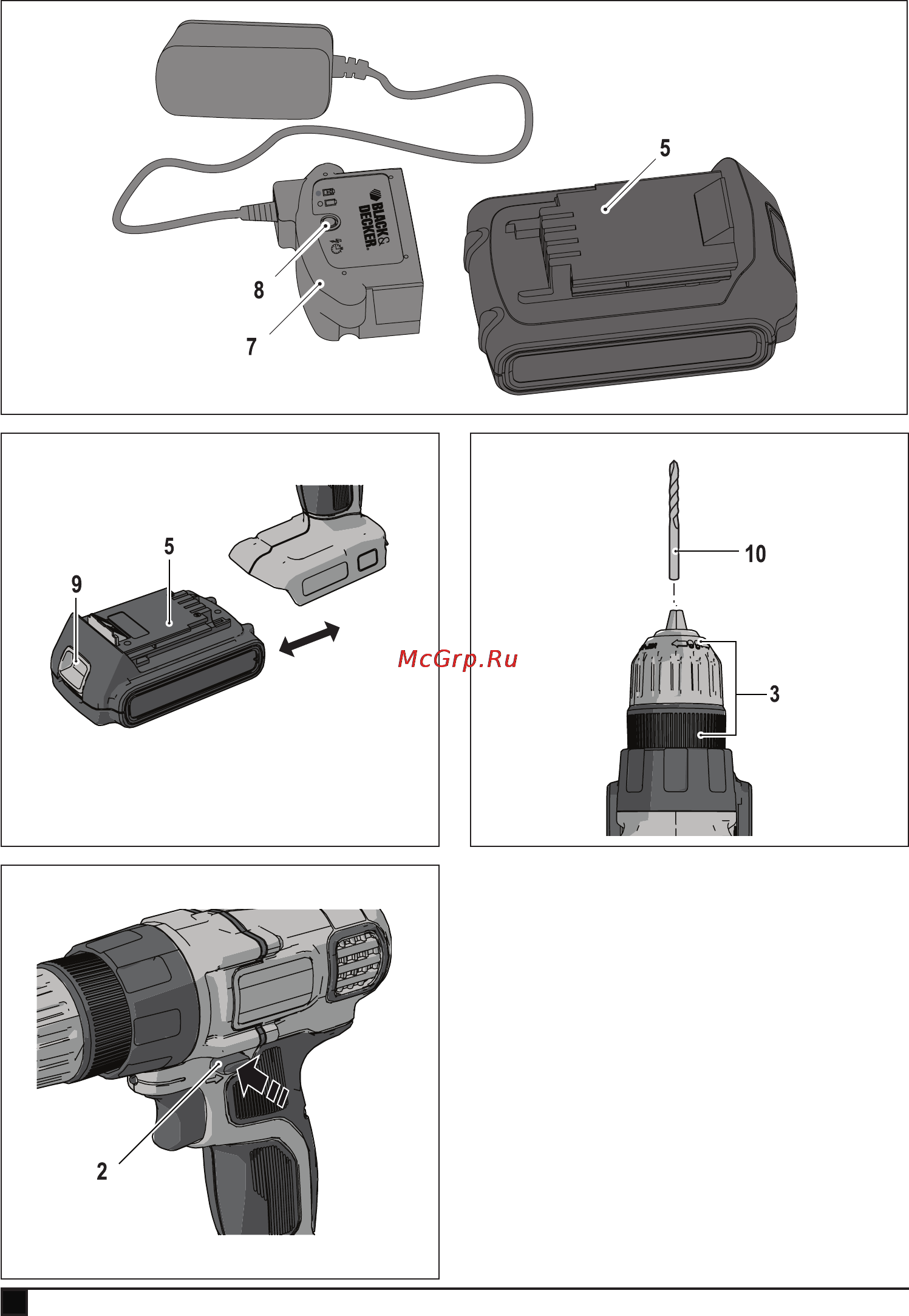 Black & Decker EGBL14KB Инструкция по эксплуатации онлайн [2/12] 119902