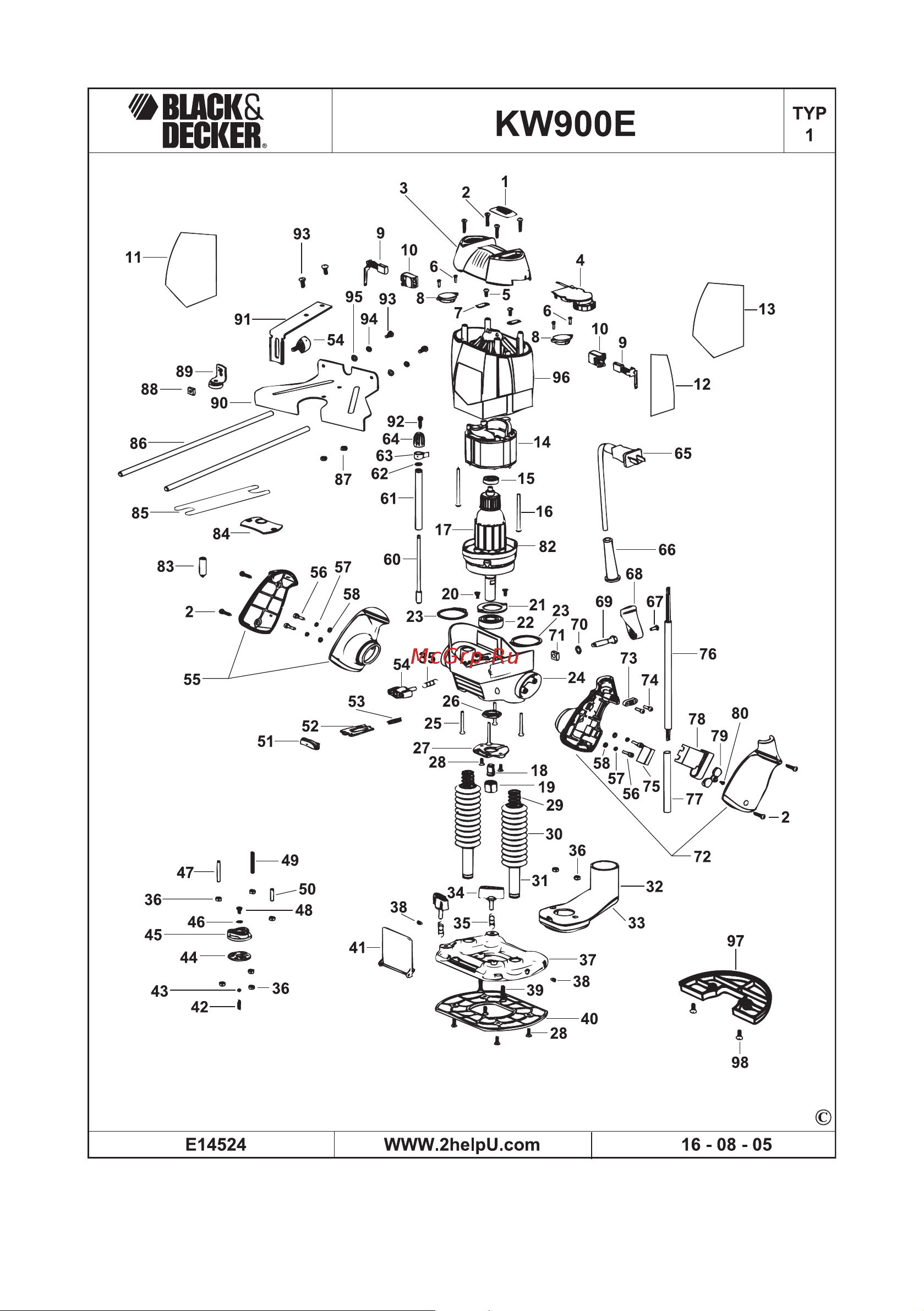 BLACK & DECKER KW900EKA Инструкция по эксплуатации онлайн [11/11] 671900
