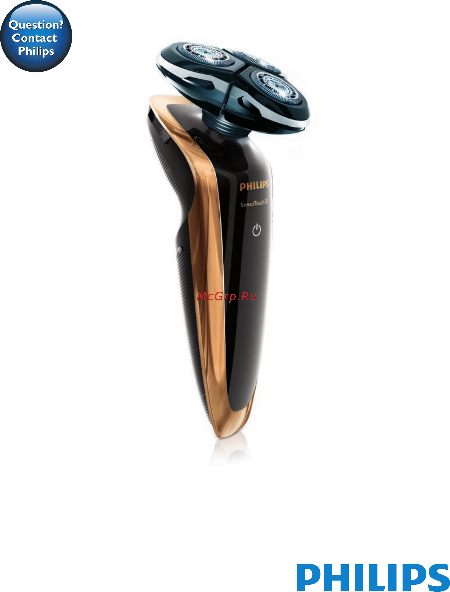 Philips SensoTouch 3D RQ1280/21 Руководство пользователя онлайн
