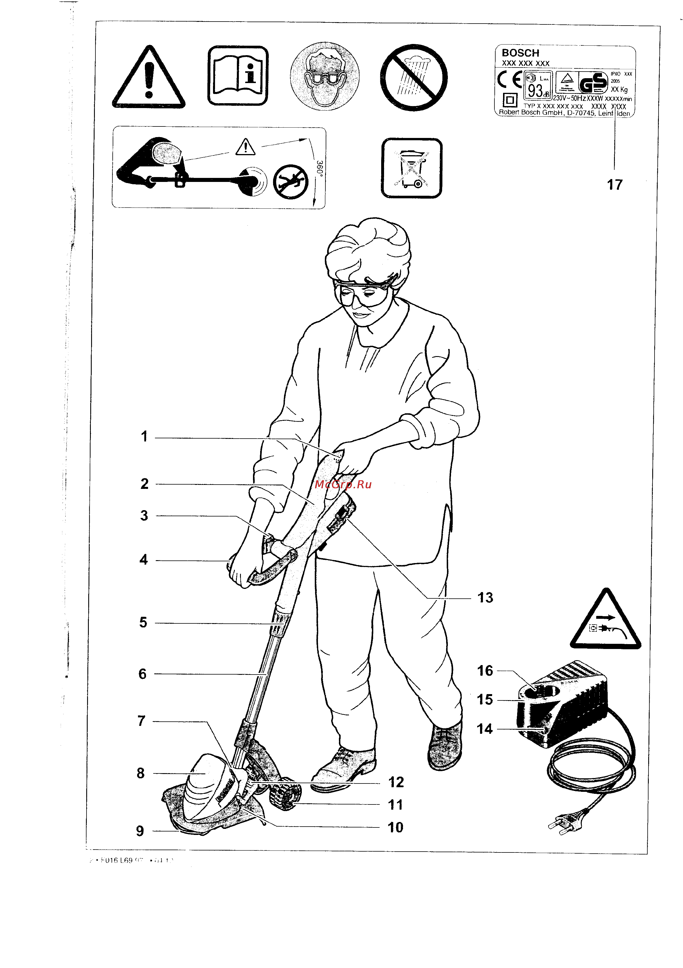 Bosch ART 23 ACCUTRIM Инструкция по эксплуатации онлайн