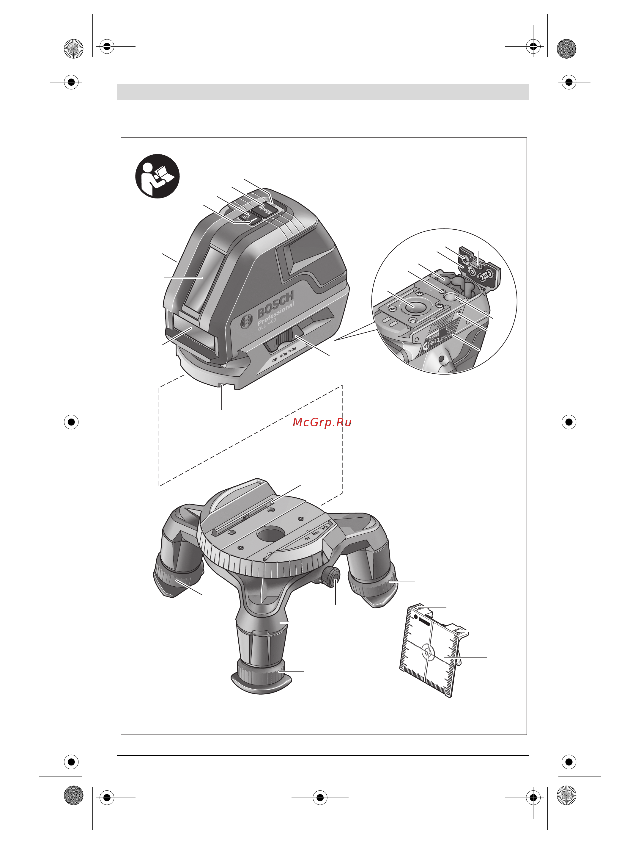 Bosch GLL 3-50 PROFESSIONAL Инструкция по эксплуатации онлайн [5/239] 120055