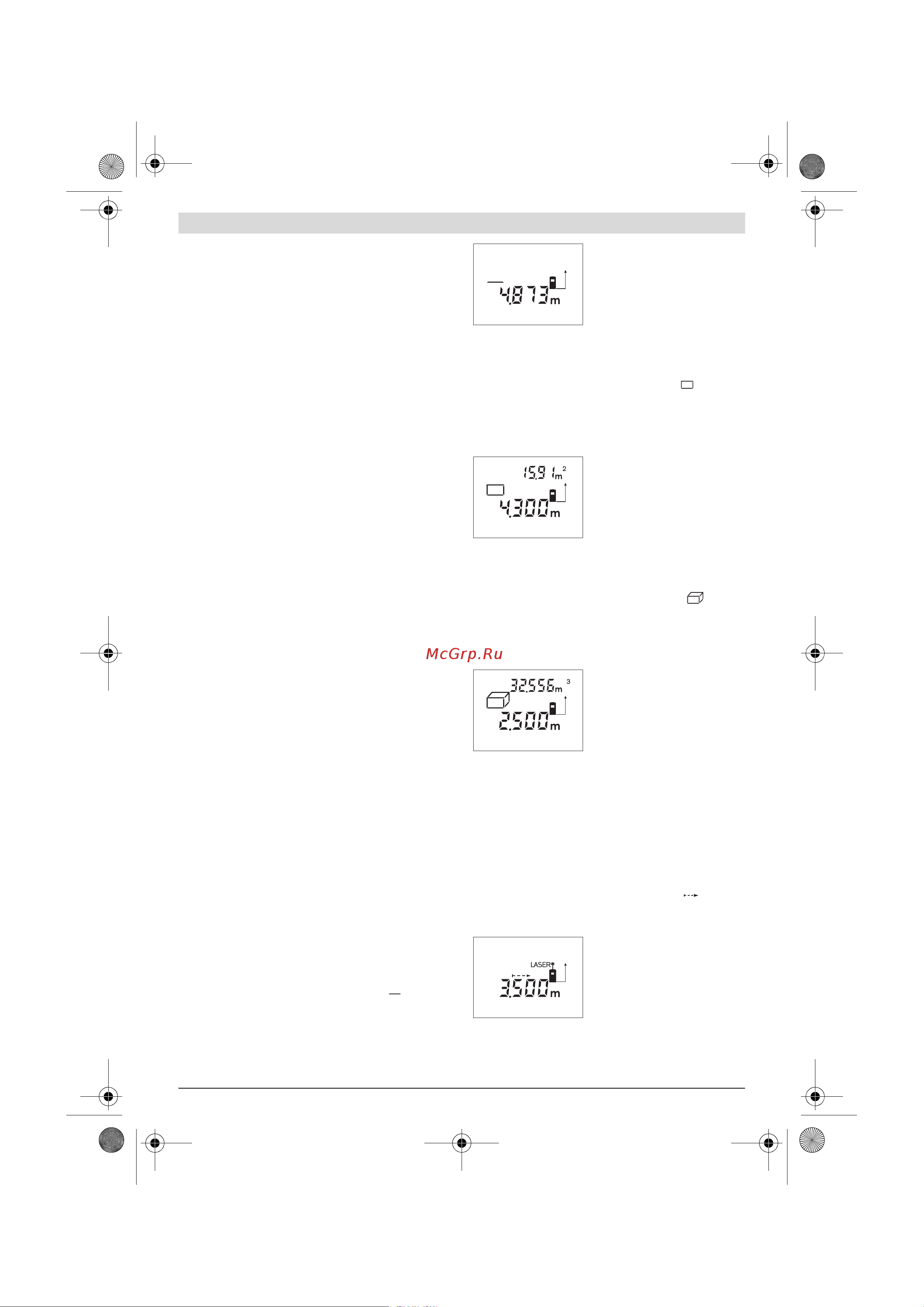 Bosch DLE 40 [20/170] Fonctions de mesure