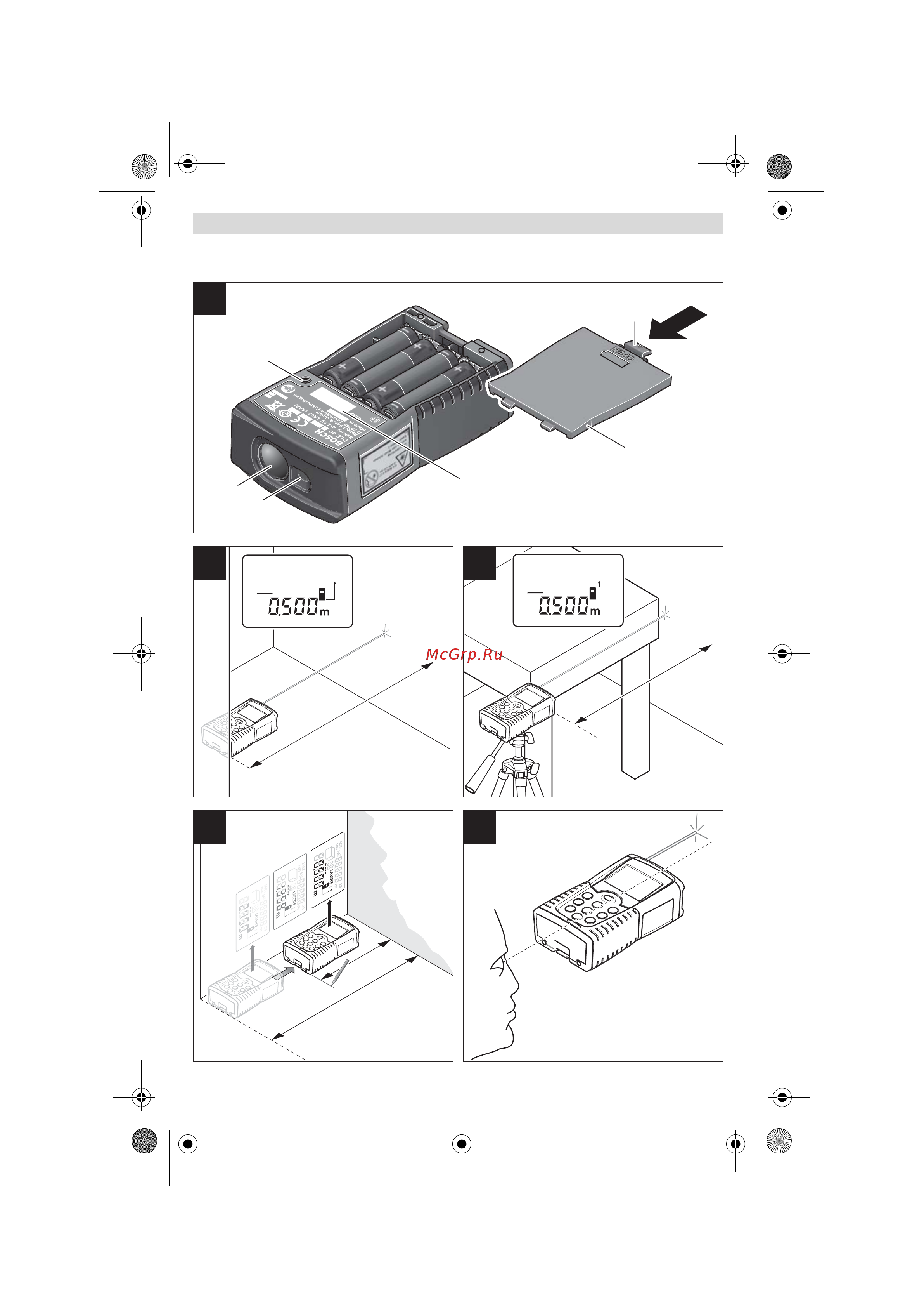 Bosch DLE 40 (0.601.016.300) [4/170] Doku 12474 002 fm page 4 thursday july 14 011 8 05 am