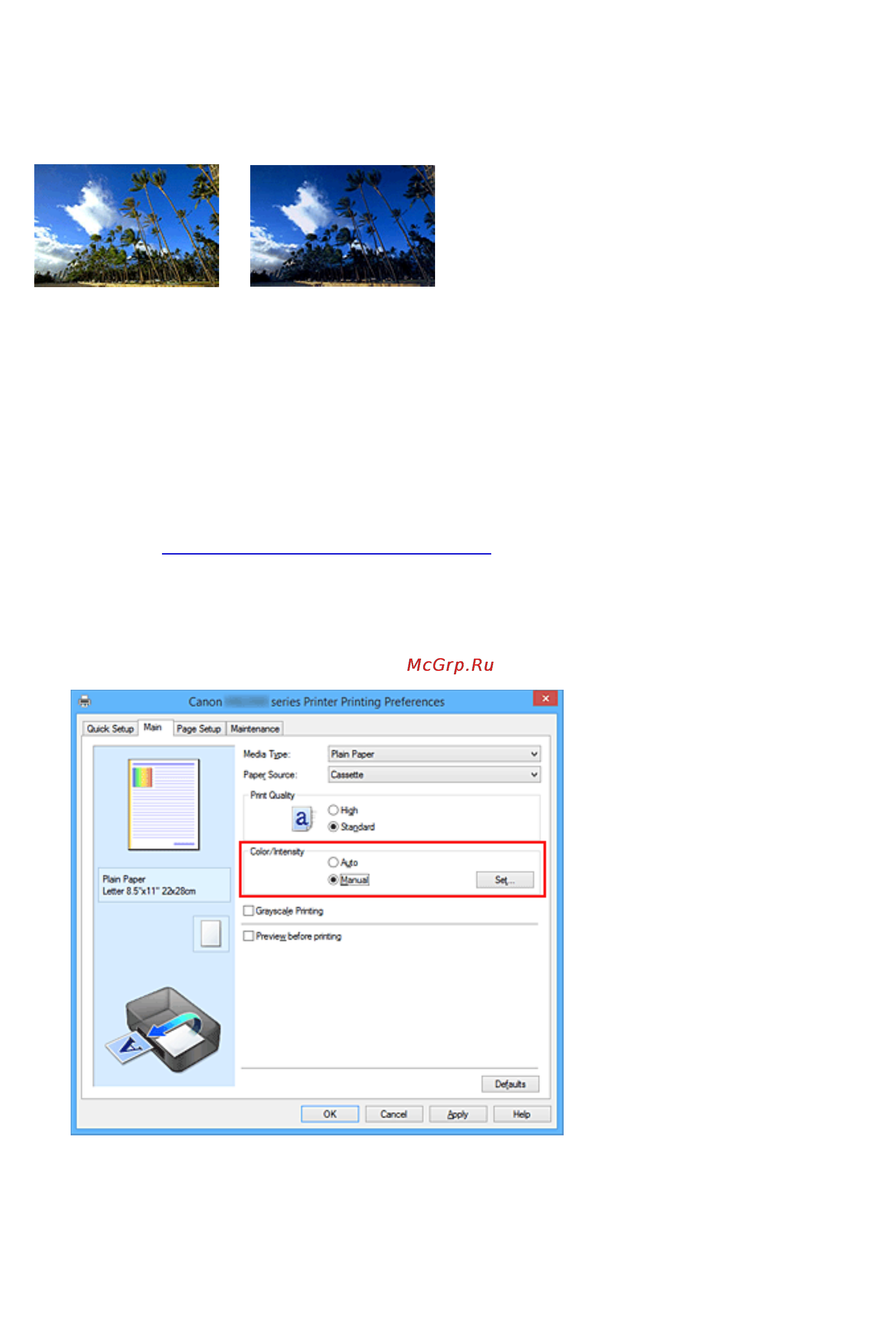 Canon MAXIFY MB5340 [475/1205] Настройка интенсивности