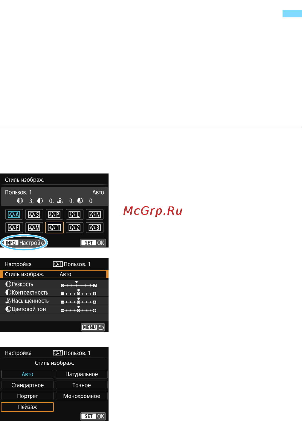 Canon EOS 750D Kit 18-55 IS STM Black [130/416] Регистрация стиля изображения