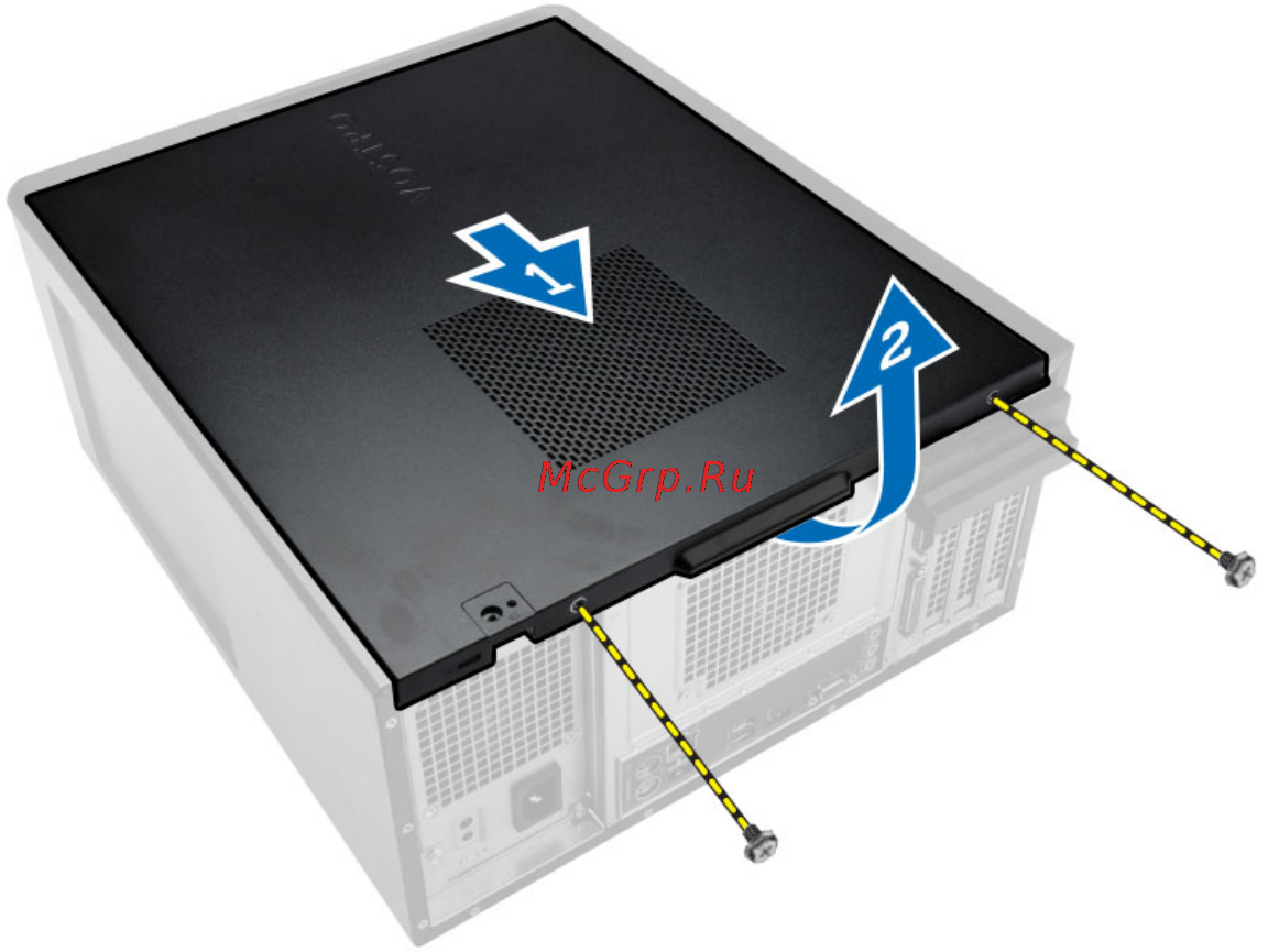Dell Vostro 3900 (3900-4248) [11/42] Снятие крышки