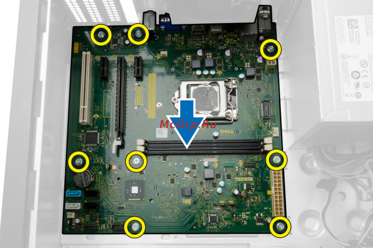 Dell Vostro 3900 (3900-4248) [24/42] Извлечение системной платы