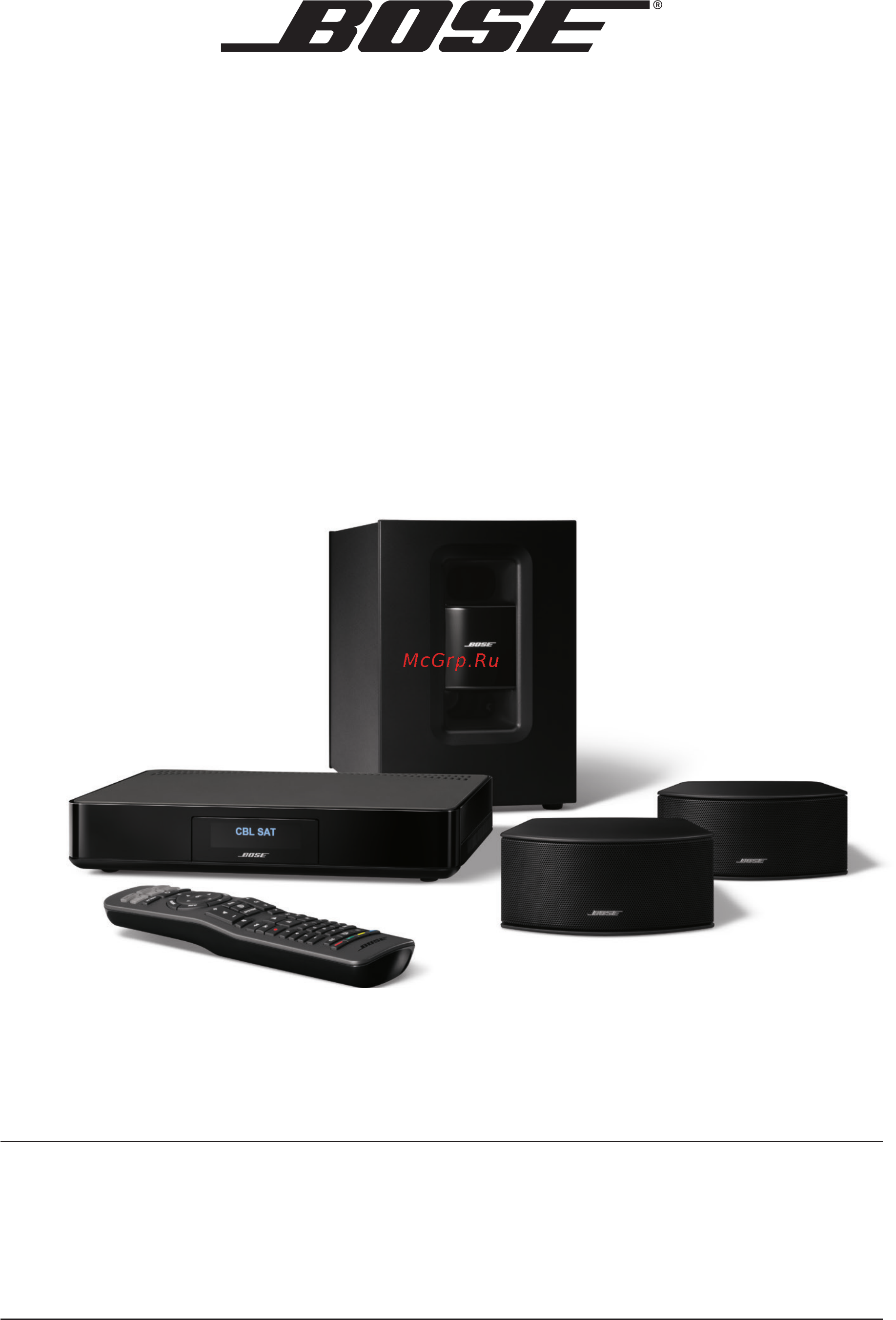 Bose CineMate 220 Black Инструкция по эксплуатации онлайн
