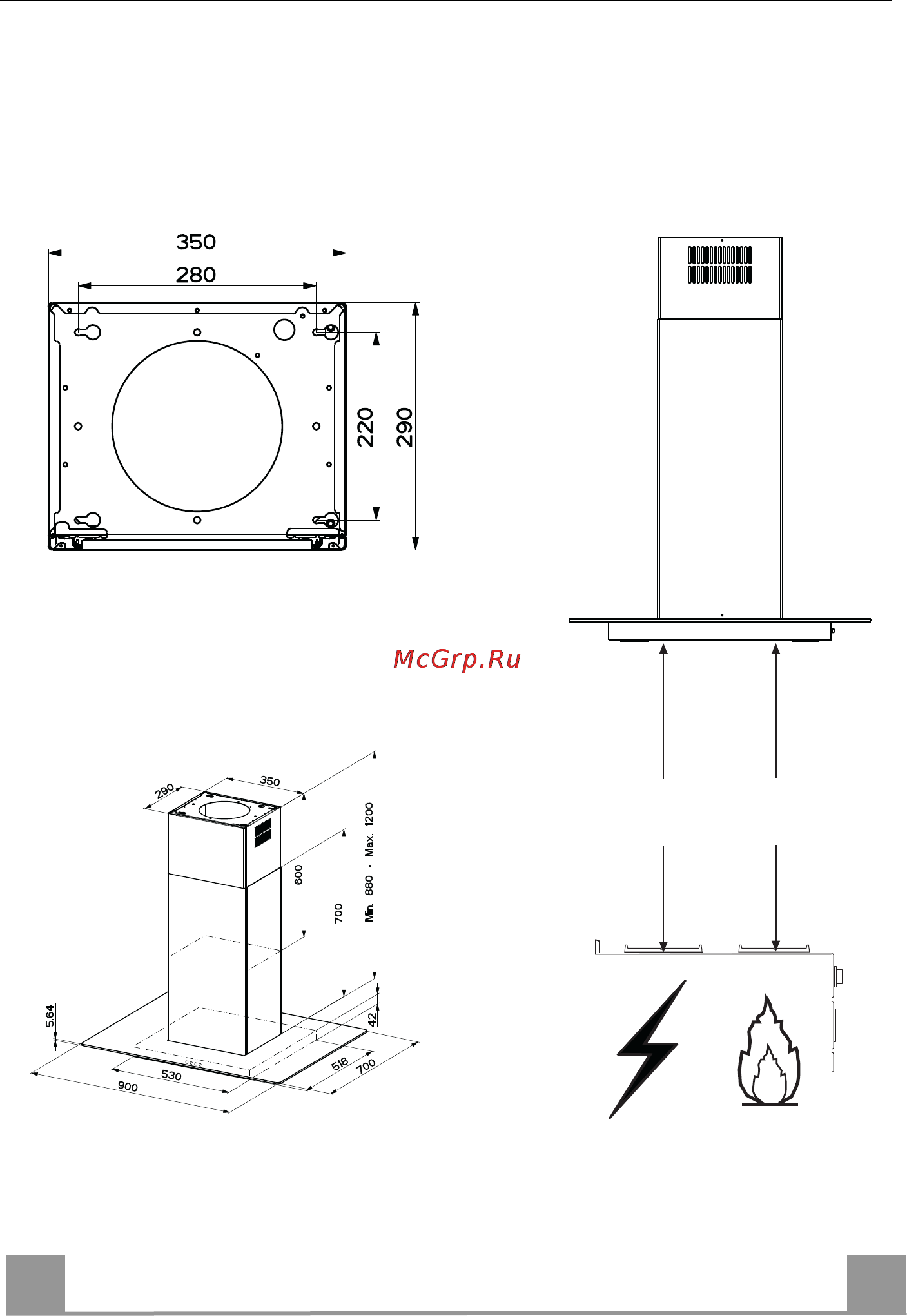 Faber GLASSY ISOLA/SP EG8 X/V A90 Инструкция по эксплуатации онлайн [4/13] 120242