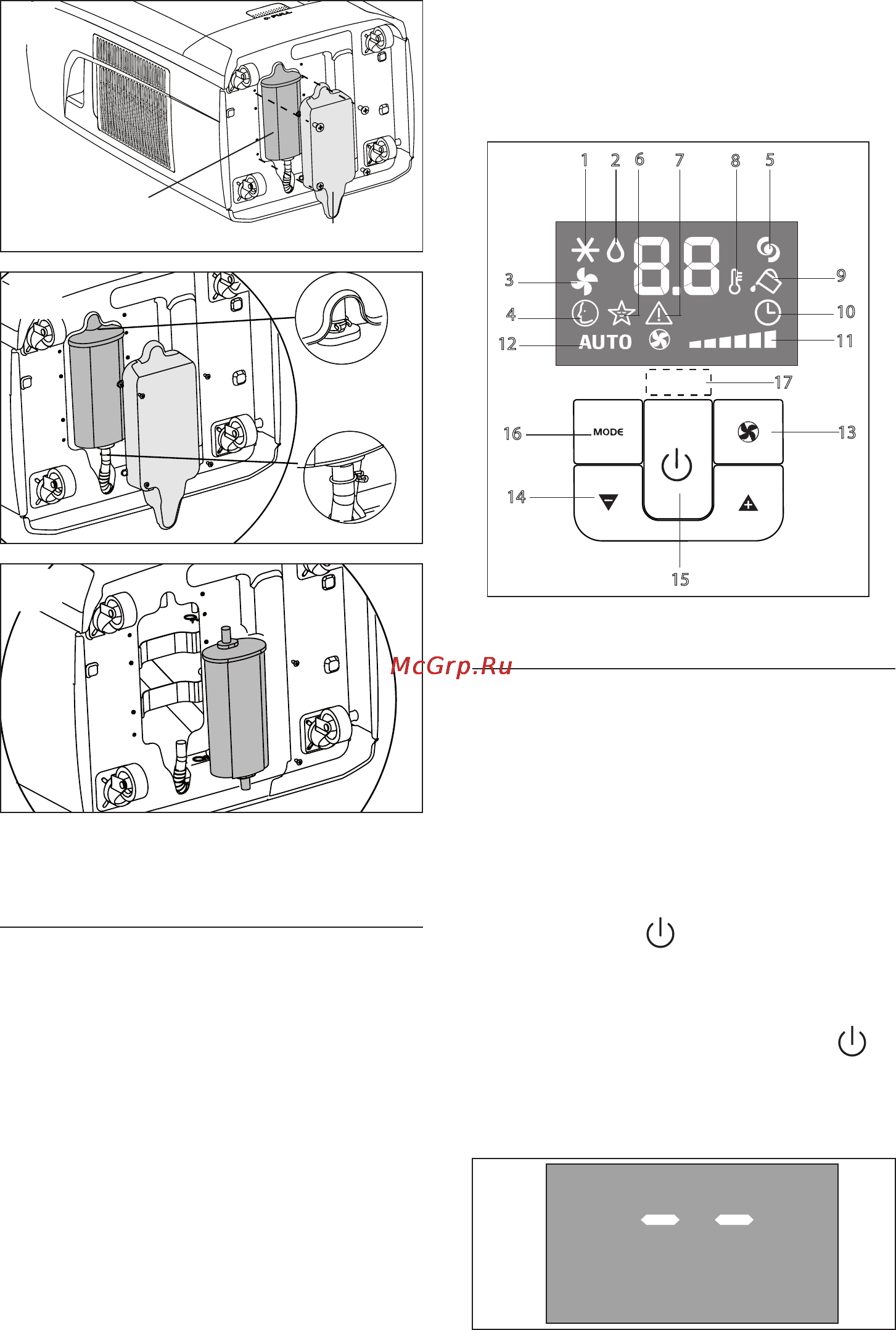 Delonghi PAC WE128ECO [9/20] Описание панели управления