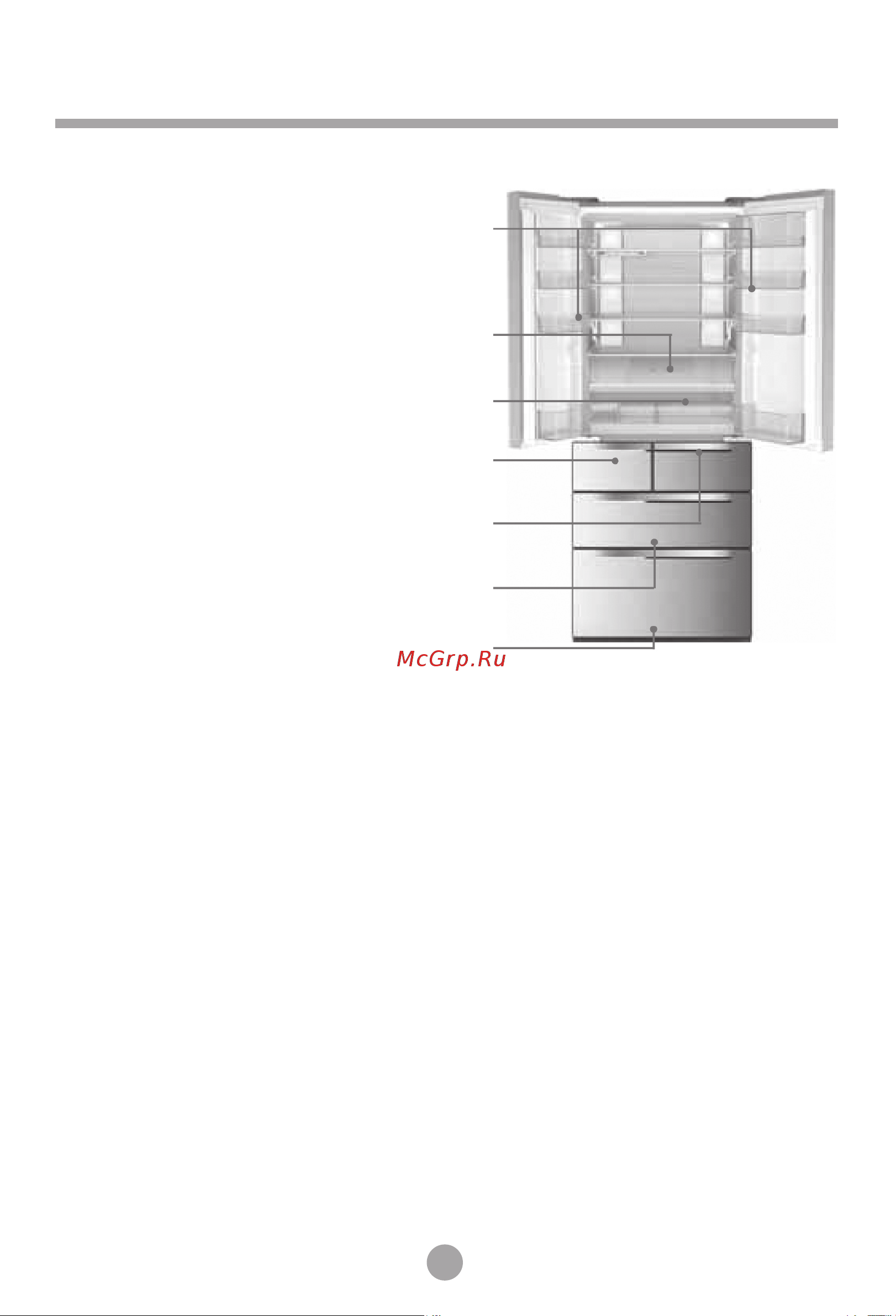 Haier HRF-430MFGS [11/32] Место под хранение пищевых продуктов