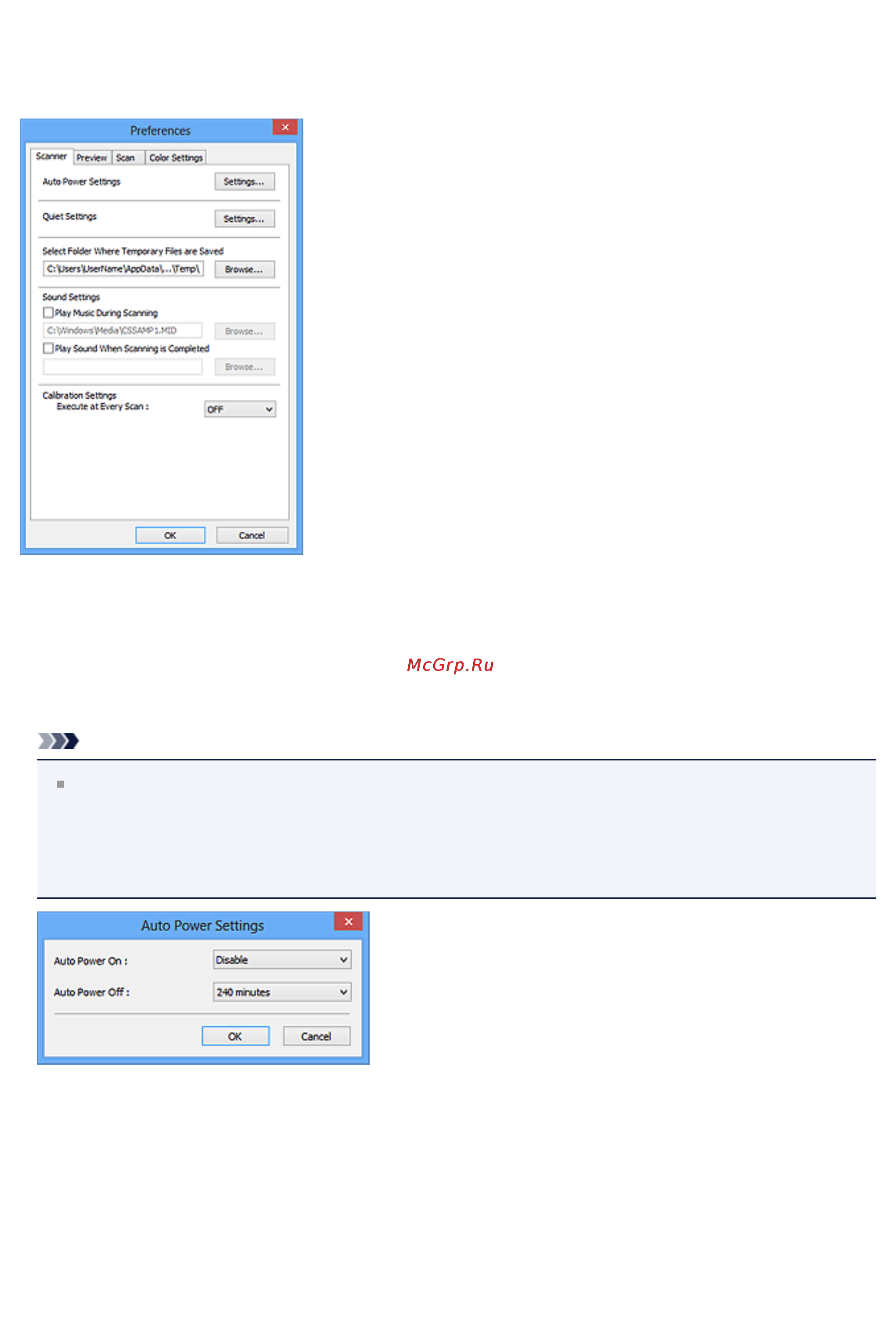 Canon PIXMA  MG2440 [158/194] Примечание