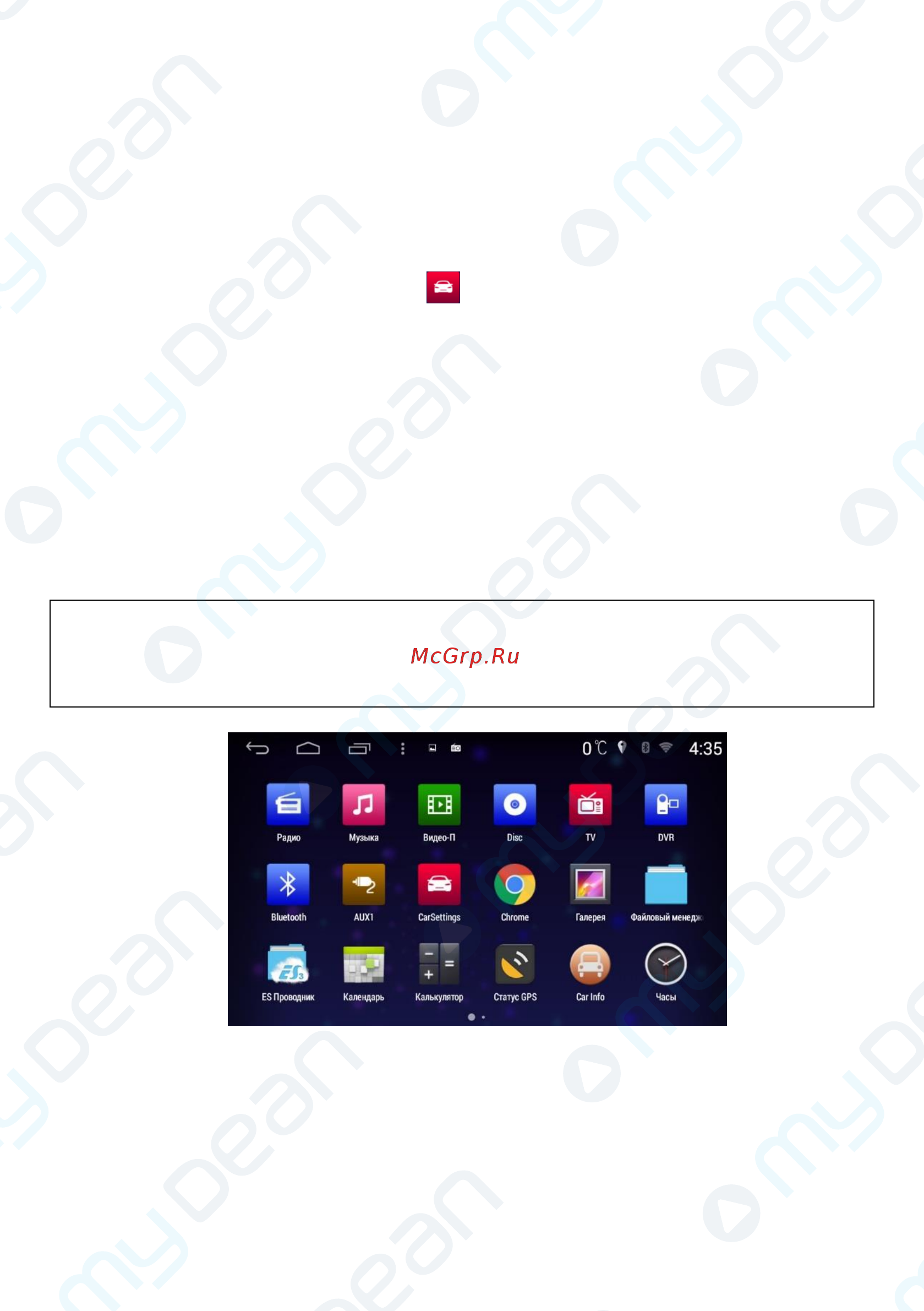MyDean 5325 [9/28] Использование навигации