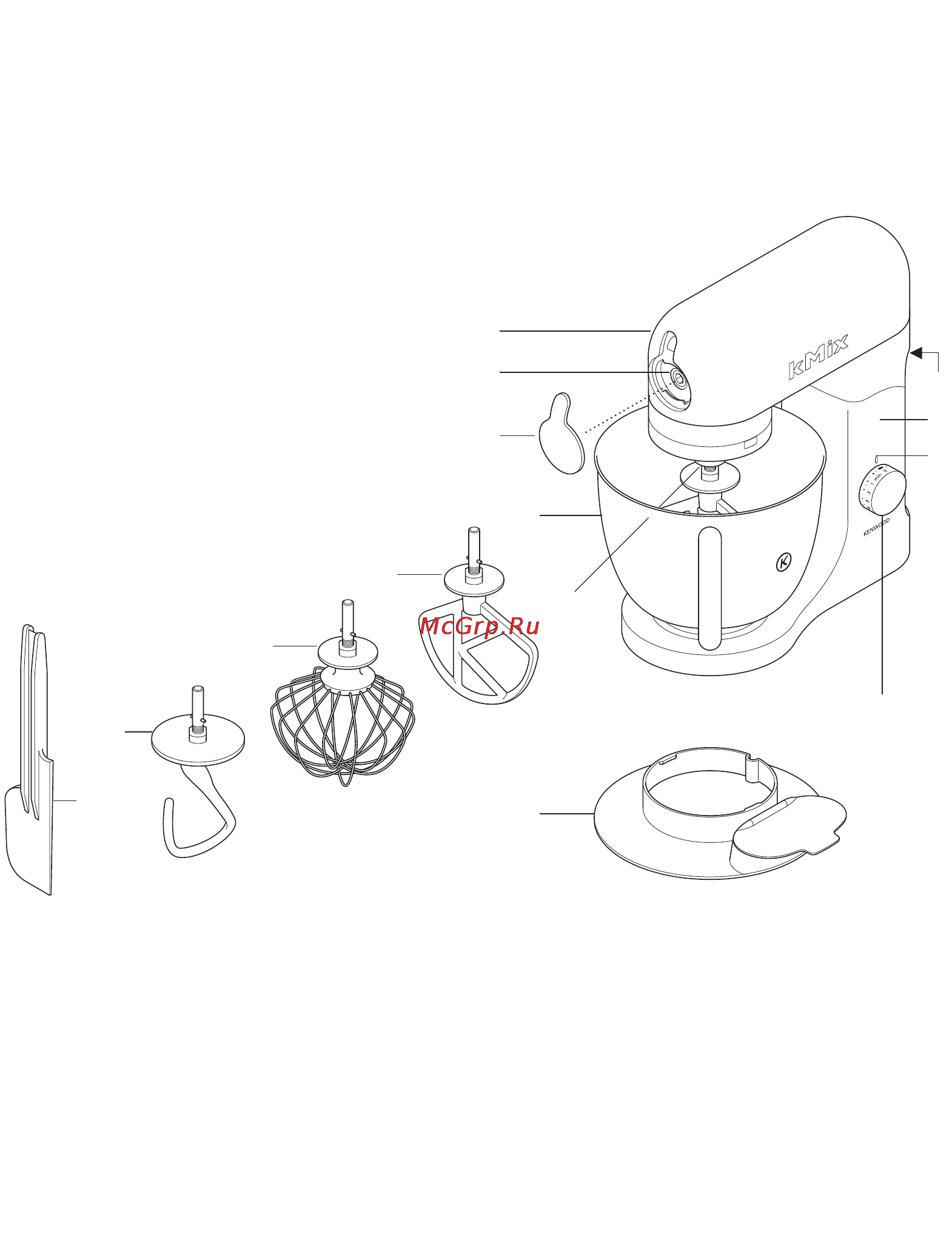 Kenwood KMX50BL (OW20011027) [4/125] Know your kenwood kitchen machine