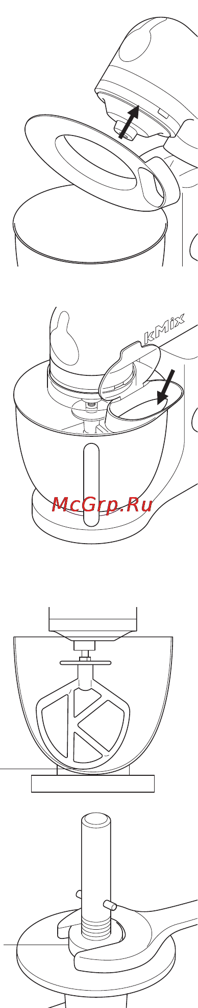 Kenwood KMX50BL (OW20011027) [95/125] A védőfedél felszerelése és használata