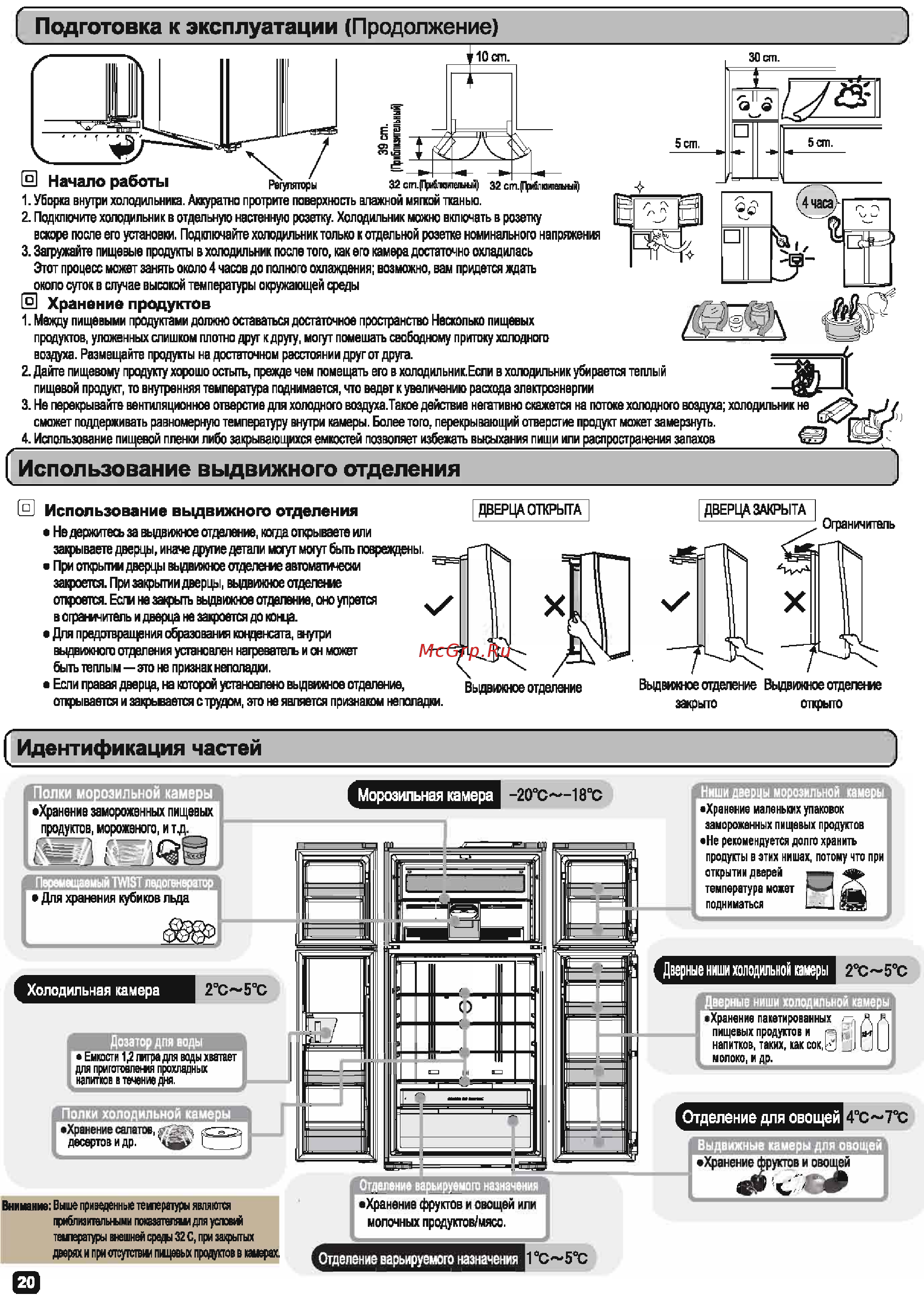 Hitachi R-W722FPU1X GBK [4/8] Идентификация частей