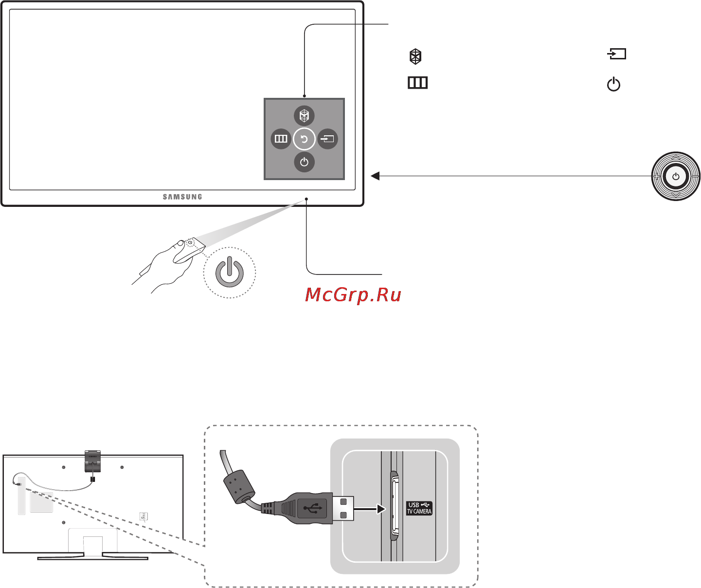 Samsung UE40J5500AU [20/68] Tv camera connection