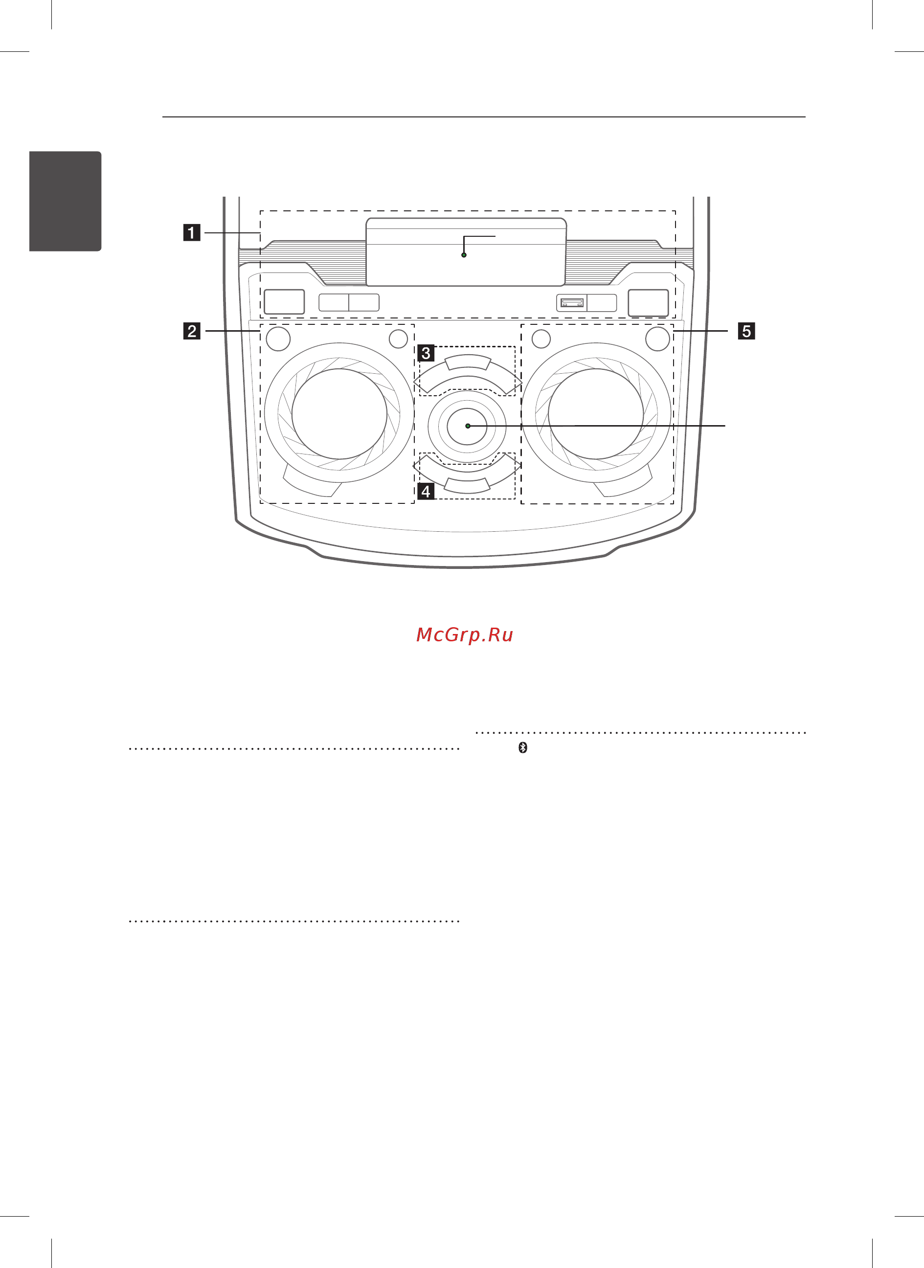 LG OM7550K [10/48] Верхняя панель