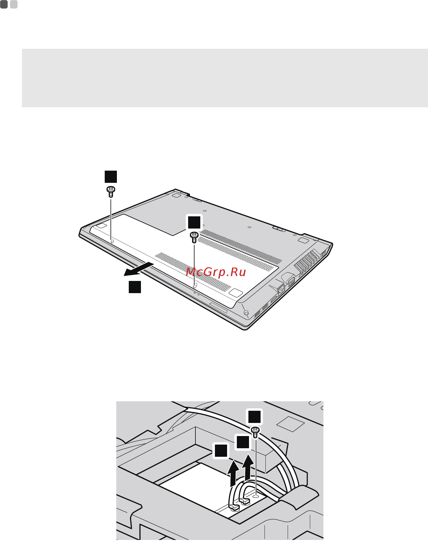 Lenovo IdeaPad B 5070 59440365 [44/52] Замена платы беспроводной сети
