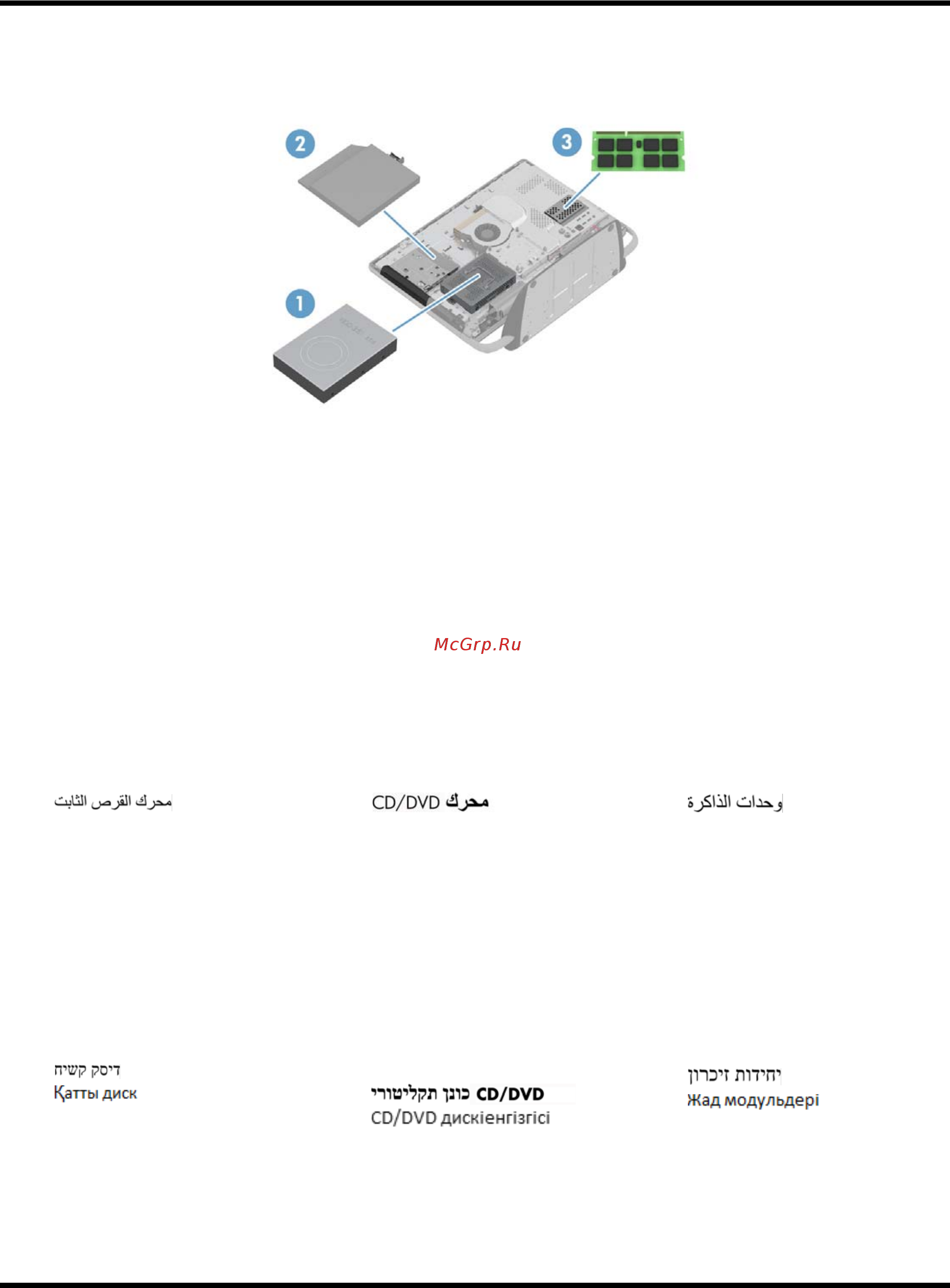 HP TouchSmart 520-1105er Руководство по обновлению и обслуживанию онлайн [3/21] 40463