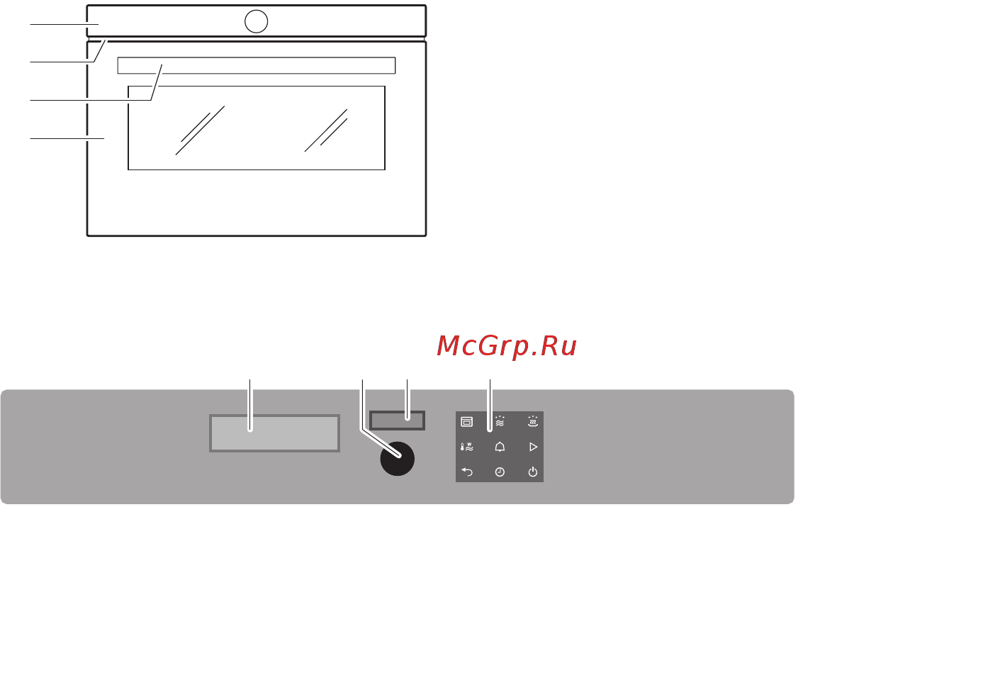 V-ZUG Miwell-Combi XSL [17/72] Элементы управления и индикации
