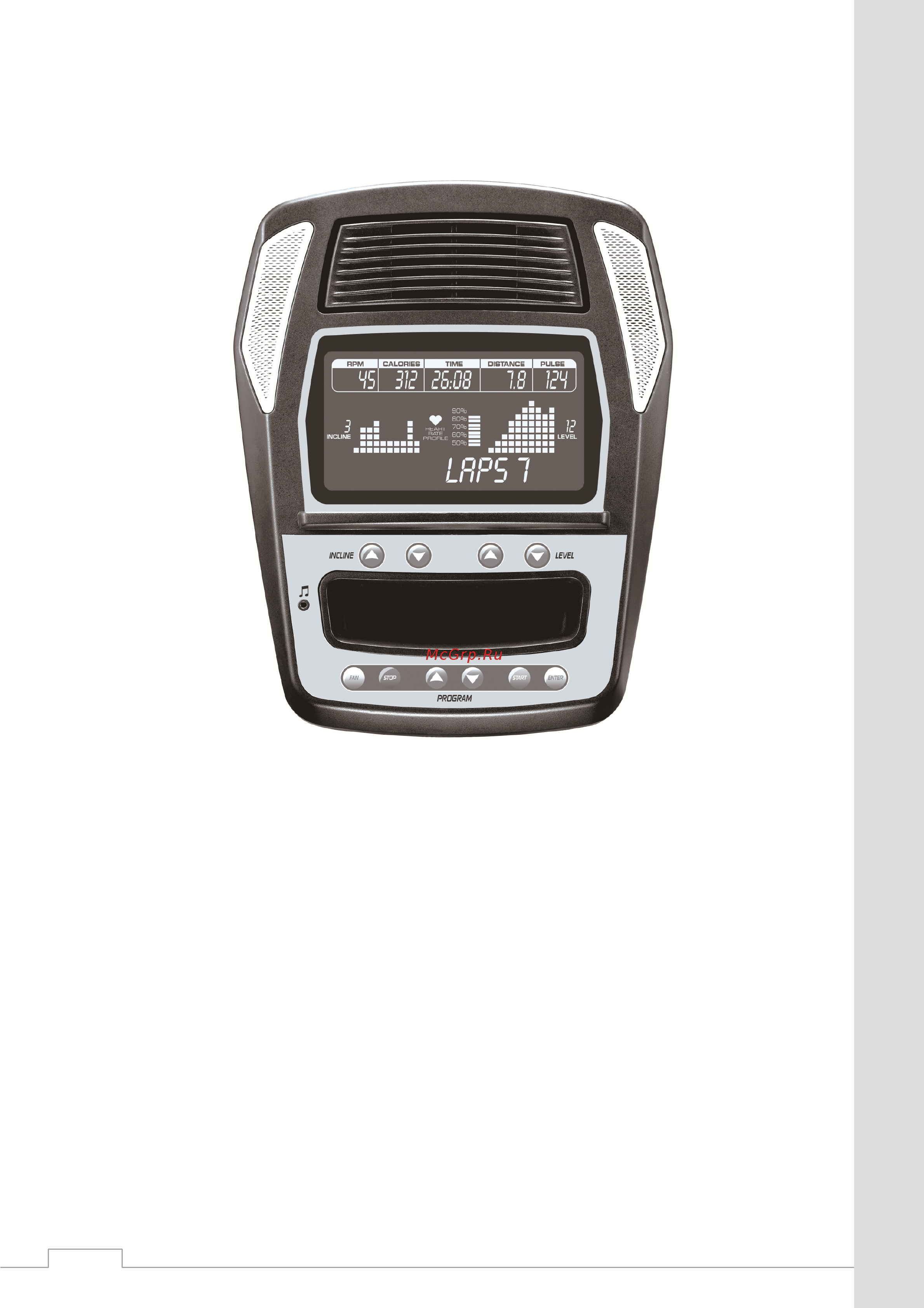 Spirit Fitness XE580 [13/35] Операции с компьютером