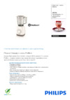 Philips HR 2100 Брошюра