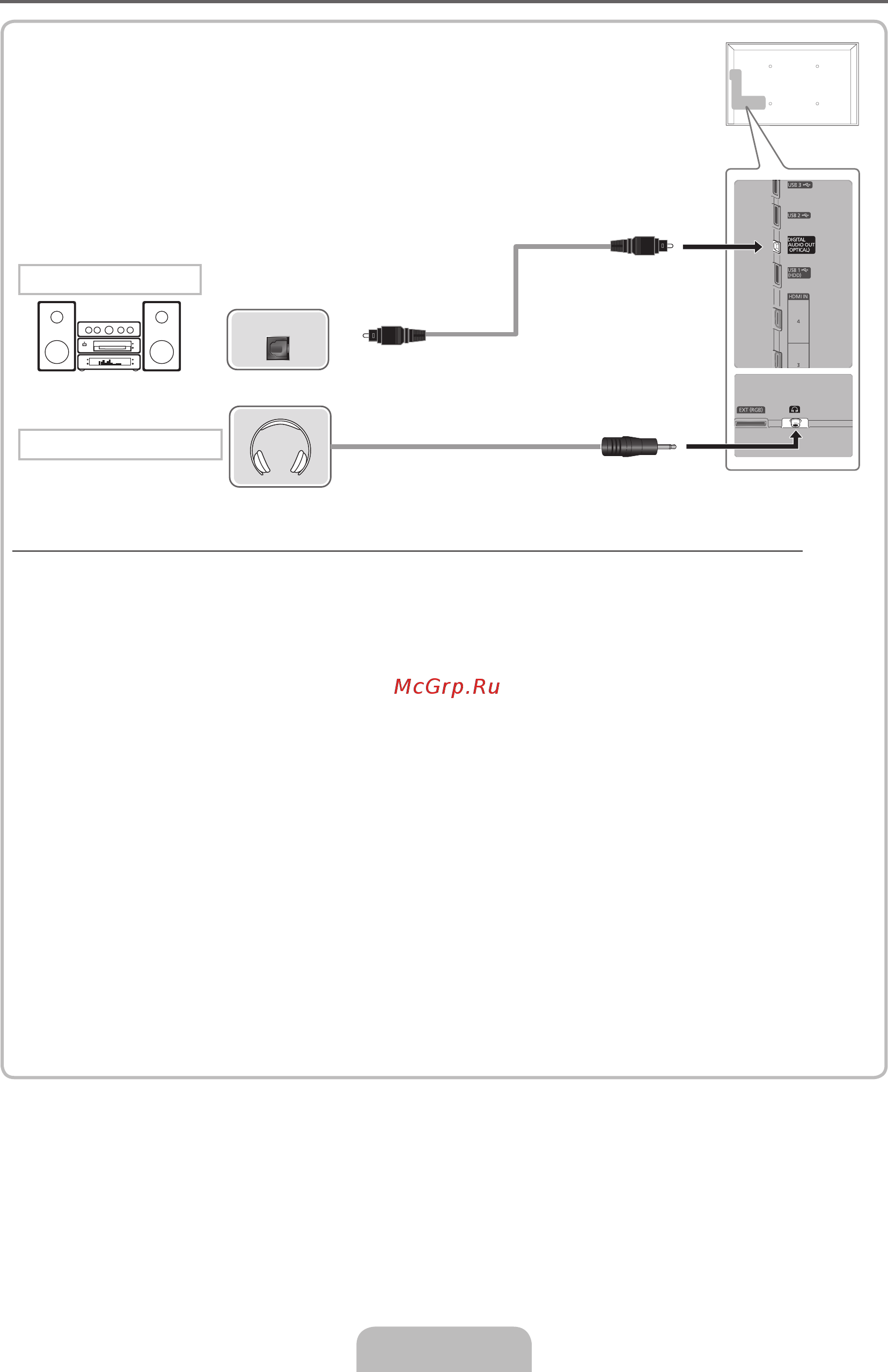 Samsung UE-32 D6100SW [33/84] Допустимые устройства цифровая аудиосистема усилитель домашний кинотеатр с проигрывателем