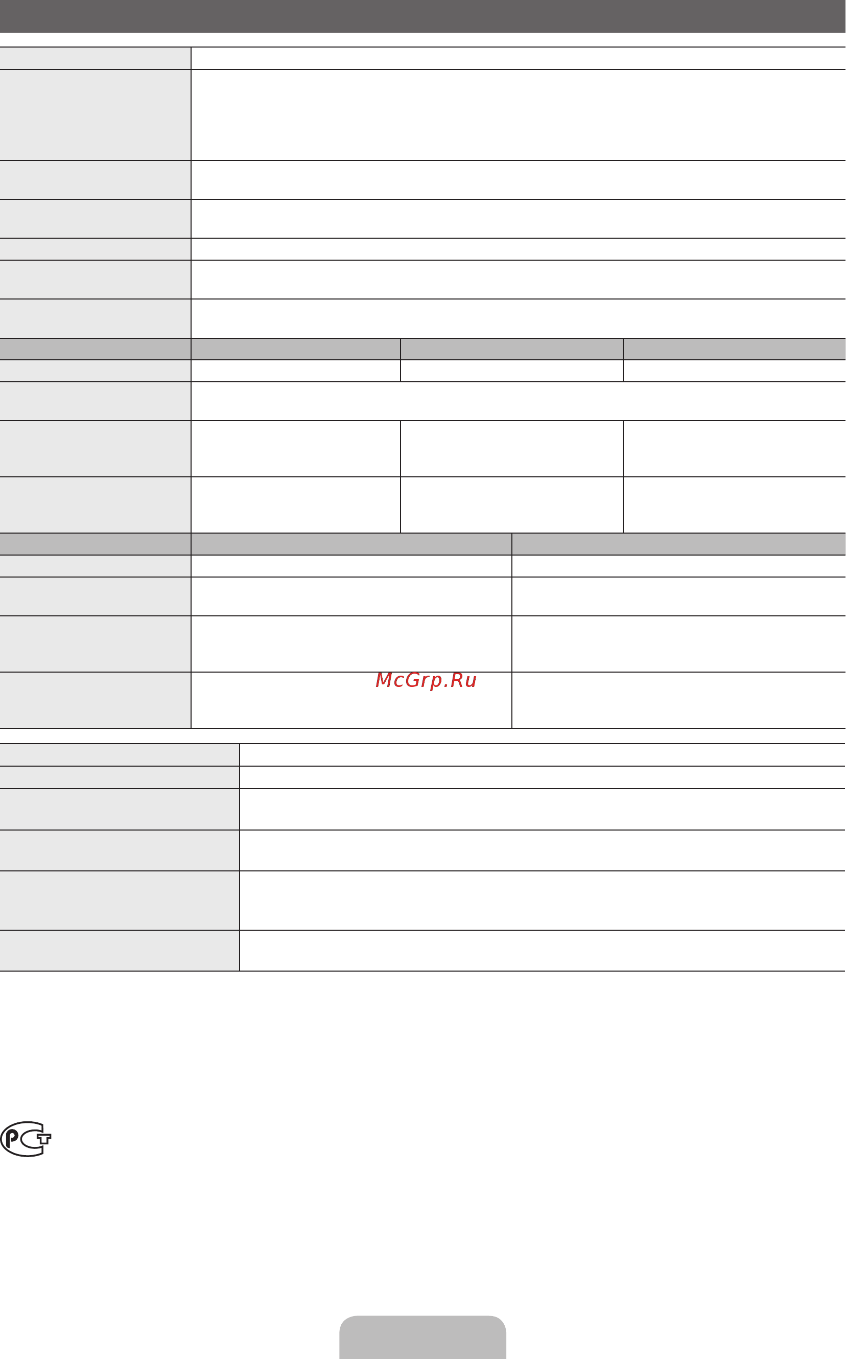 Samsung UE-32 D6100SW [43/84] Технические характеристики