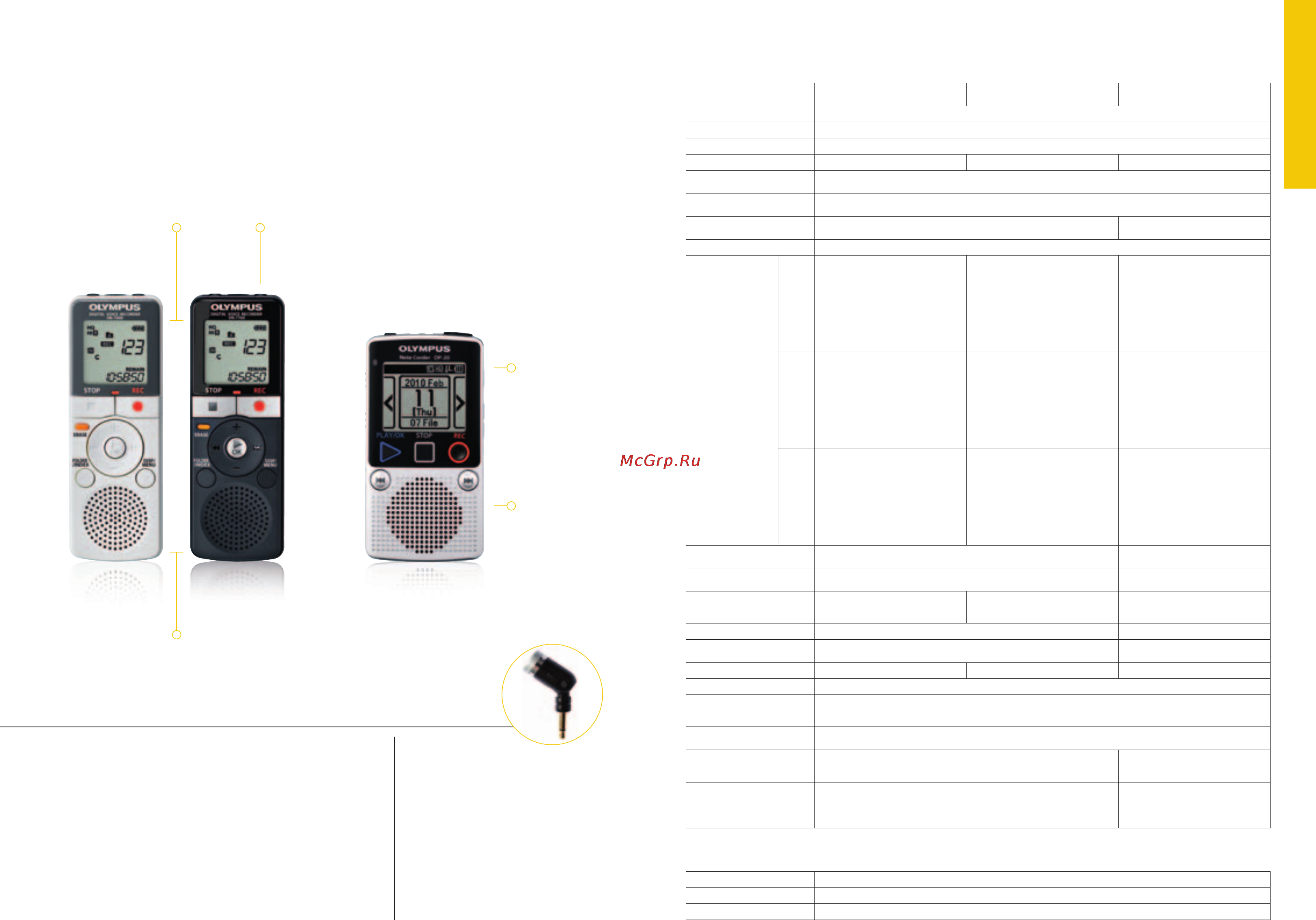 Olympus VN-7700 Black [6/17] Время работы от батарей запись в режиме lp