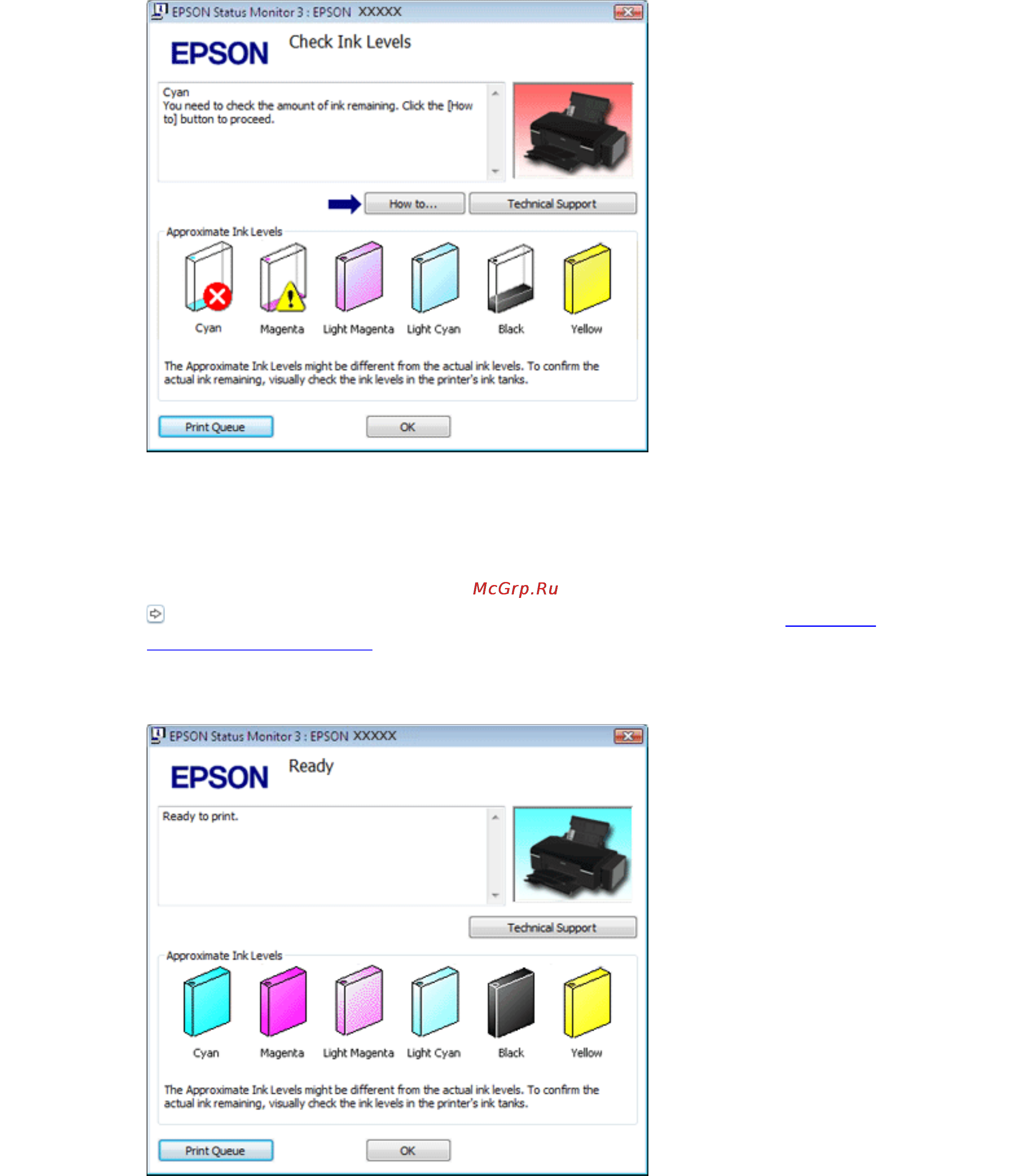 Epson L800 [62/80] Работа с epson status monitor 3