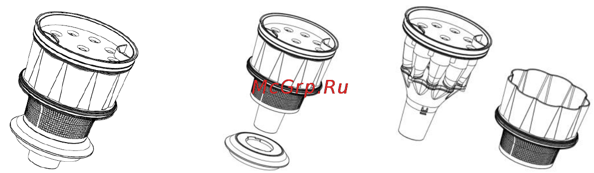 Midea MVCM37M1 [10/16] Очистка контейнера для пыли