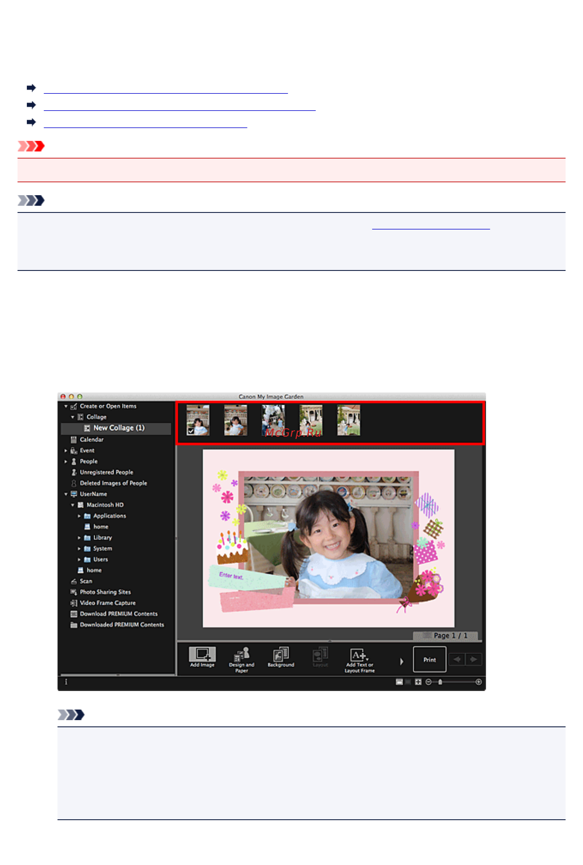 Canon Pixma MP230 [145/335] Вставка изображений