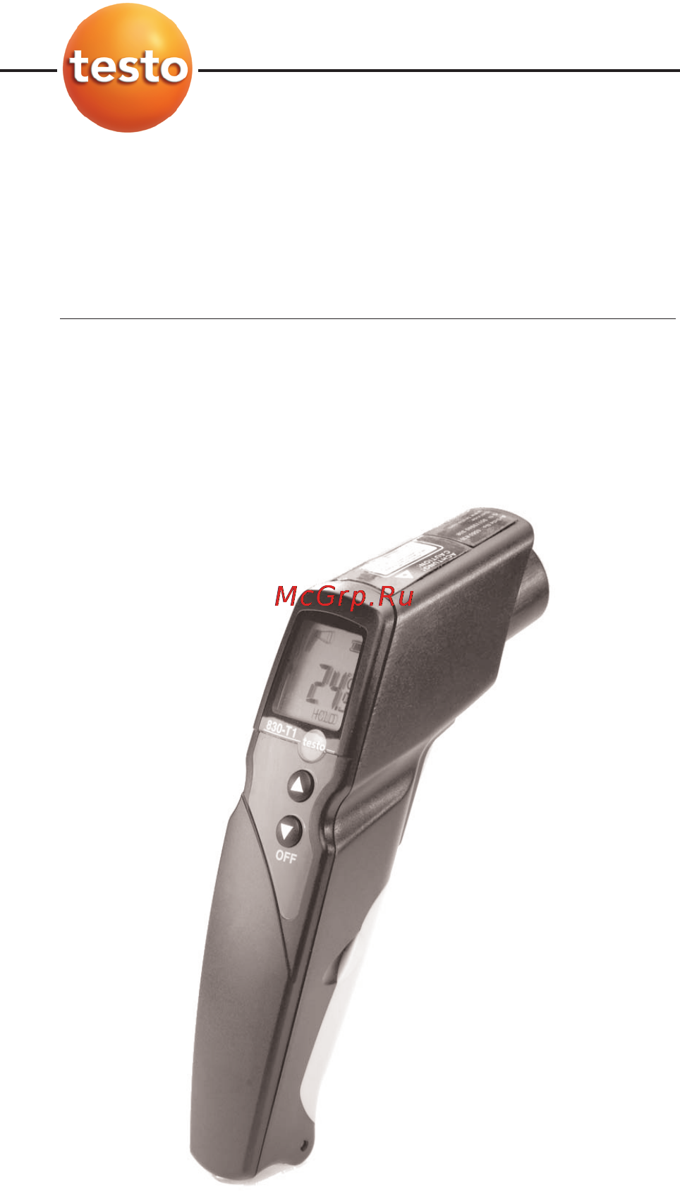 Testo 830-T1 Руководство по эксплуатации онлайн