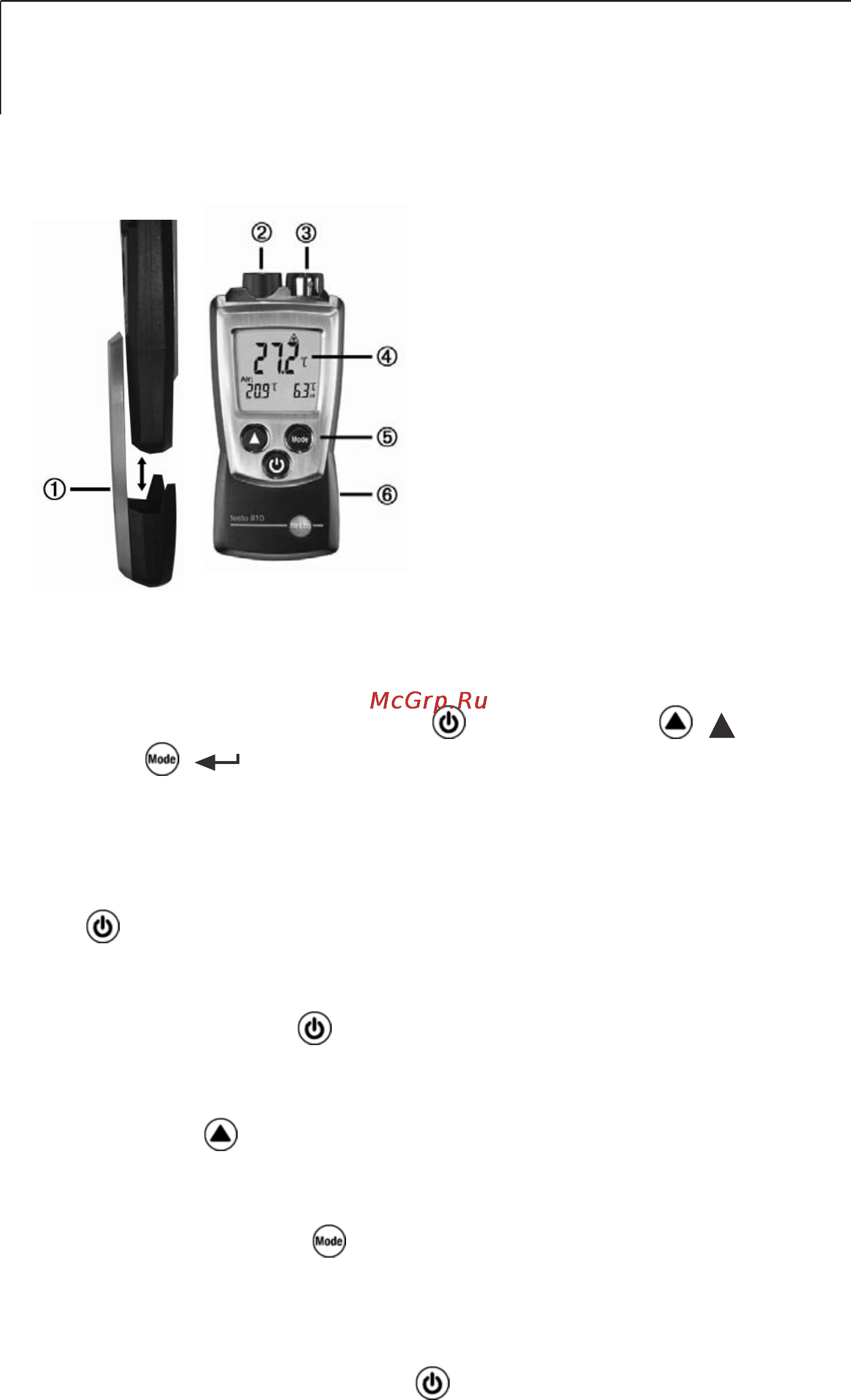 Testo 810 [2/11] Краткая инструкция testo 810