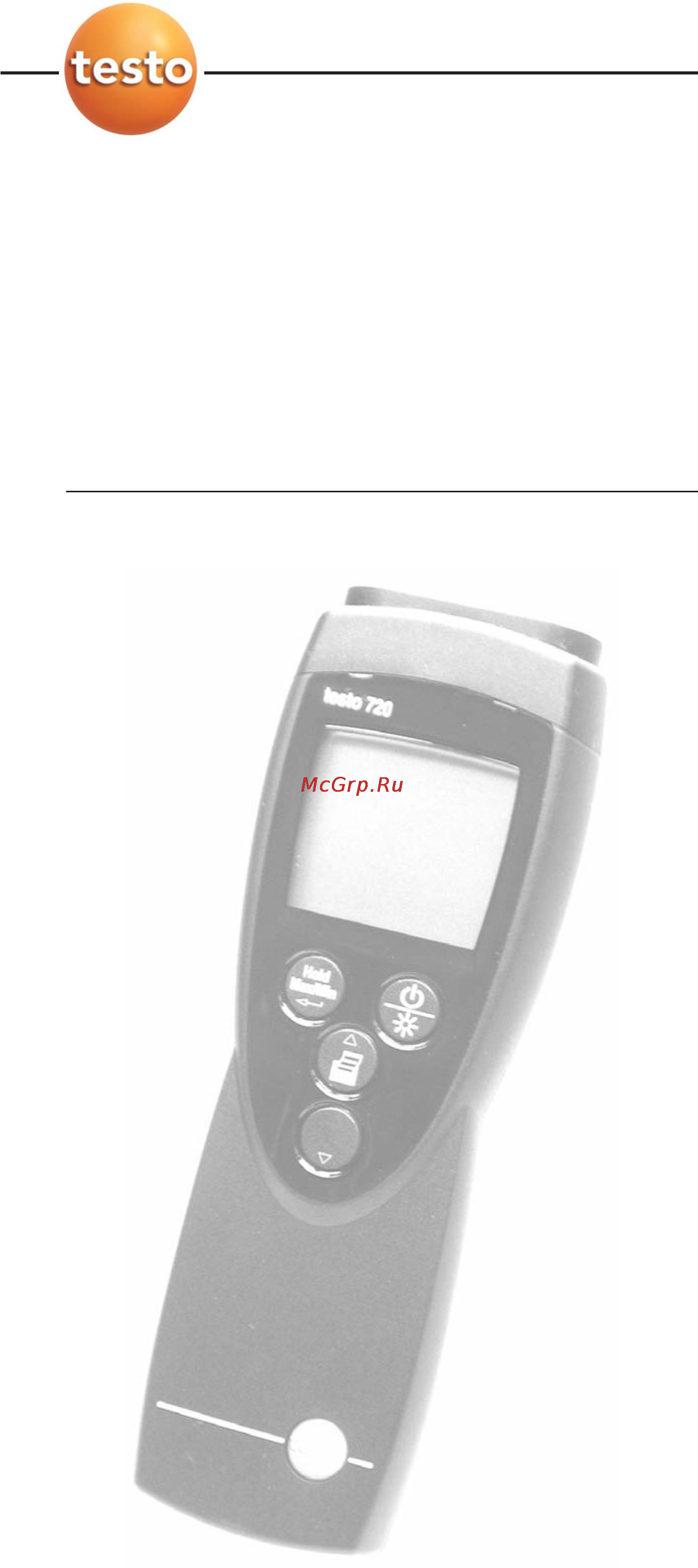 Testo 720 с поверкой 0560 7207П Руководство по эксплуатации онлайн