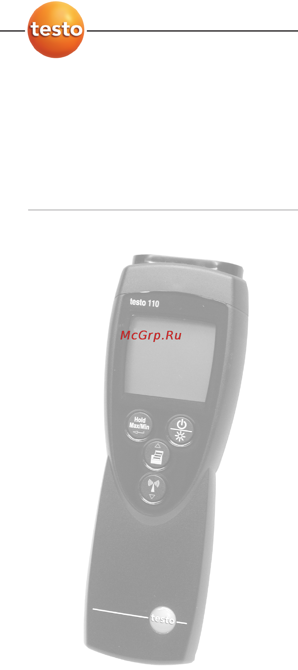 Testo 110 Руководство по эксплуатации онлайн