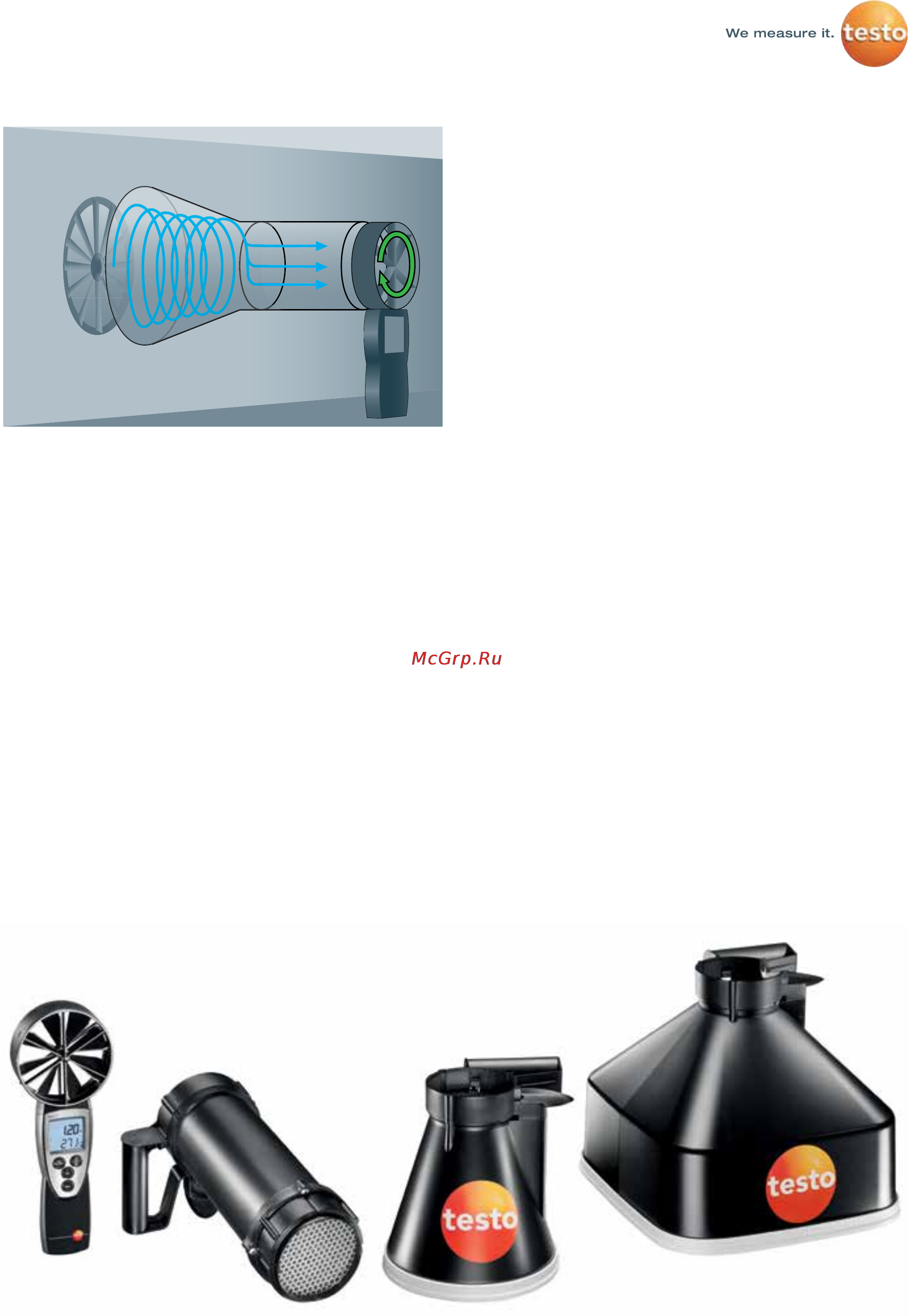 Testo 417-2 Измерительные решения Testo testovent 417 онлайн [3/4] 122305