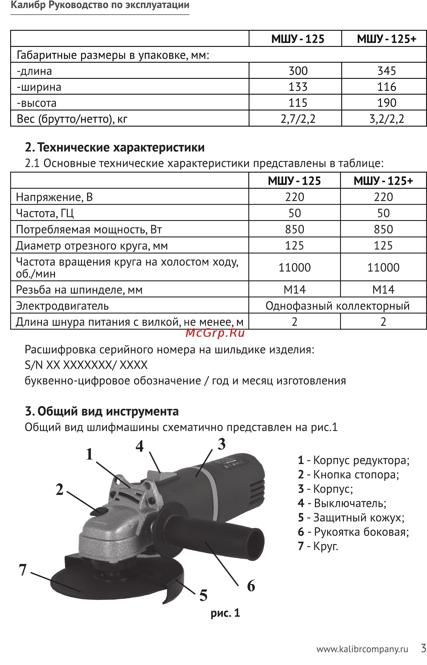 Калибр 125/850+ [3/10] Б м xx ххххххх хххх