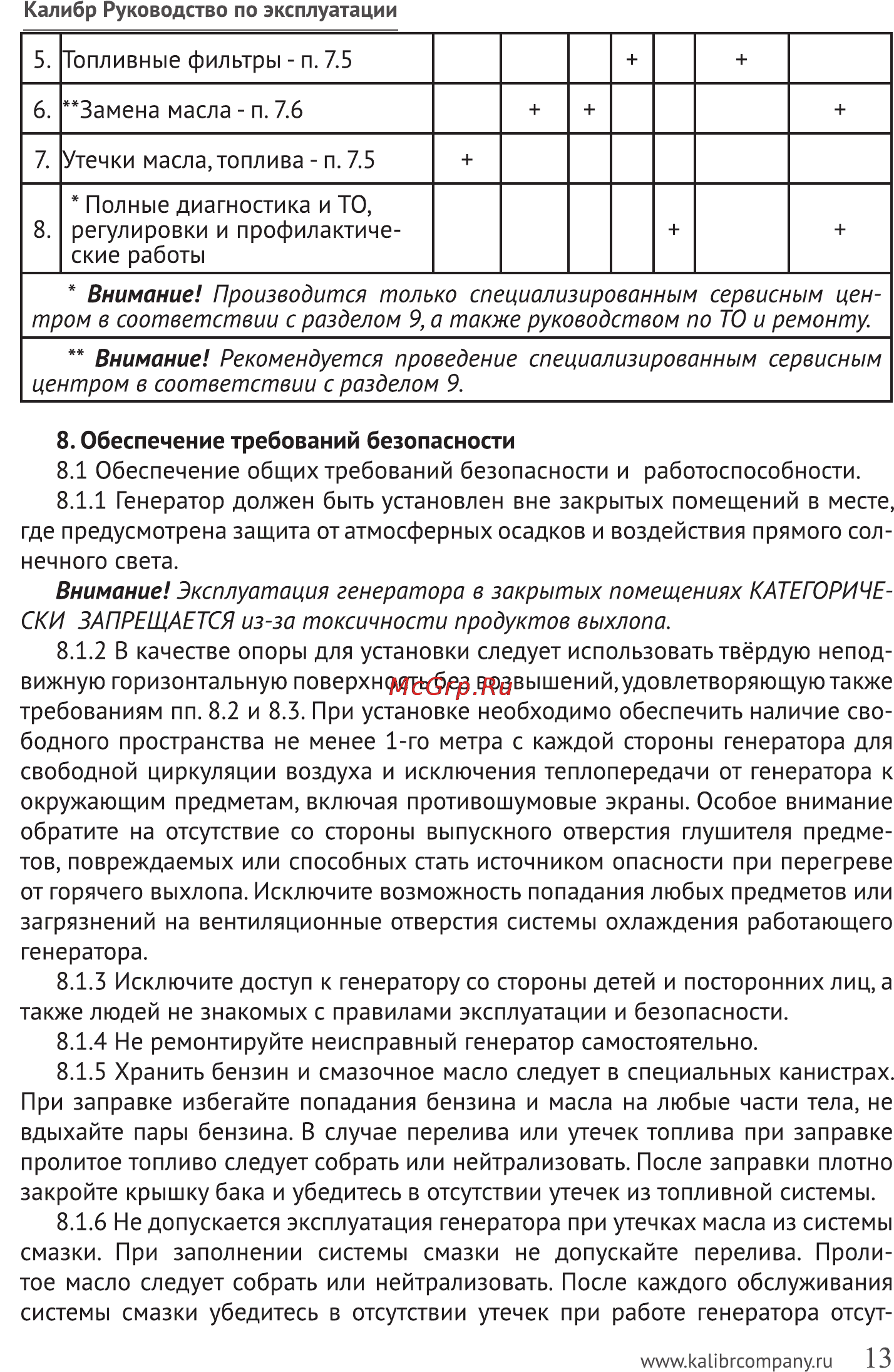Калибр БЭГ-6611ААБ Руководство по эксплуатации онлайн [13/23] 122452