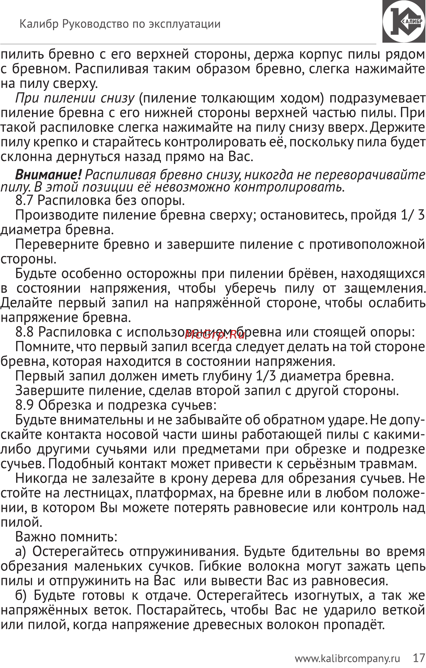 Калибр БП- 2600М Руководство по эксплуатации онлайн [17/23] 122550