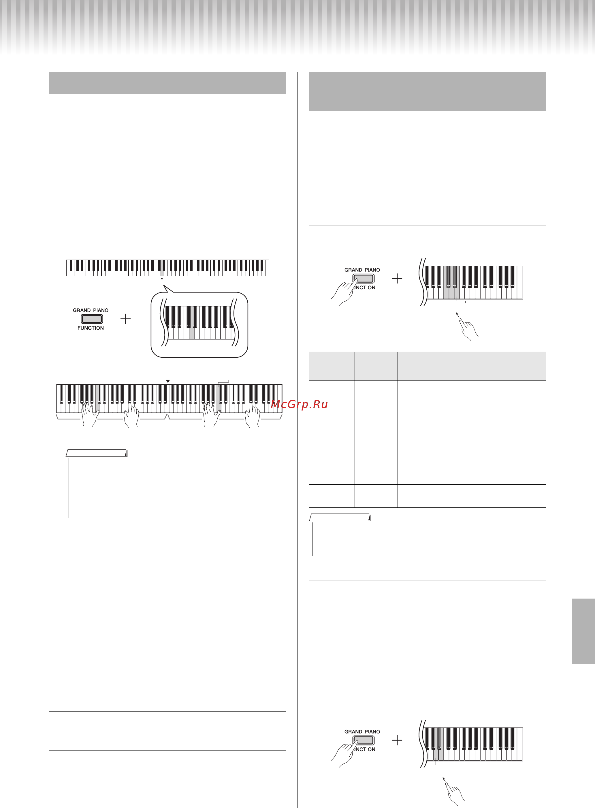 Yamaha P-45 [13/26] Добавление вариаций к звуку эффект реверберации